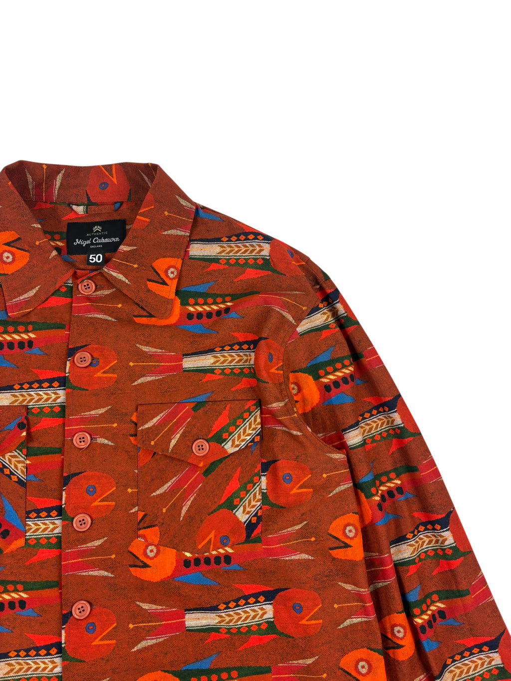 Nigel Cabourn Authentic Multi Fish Over Shirt