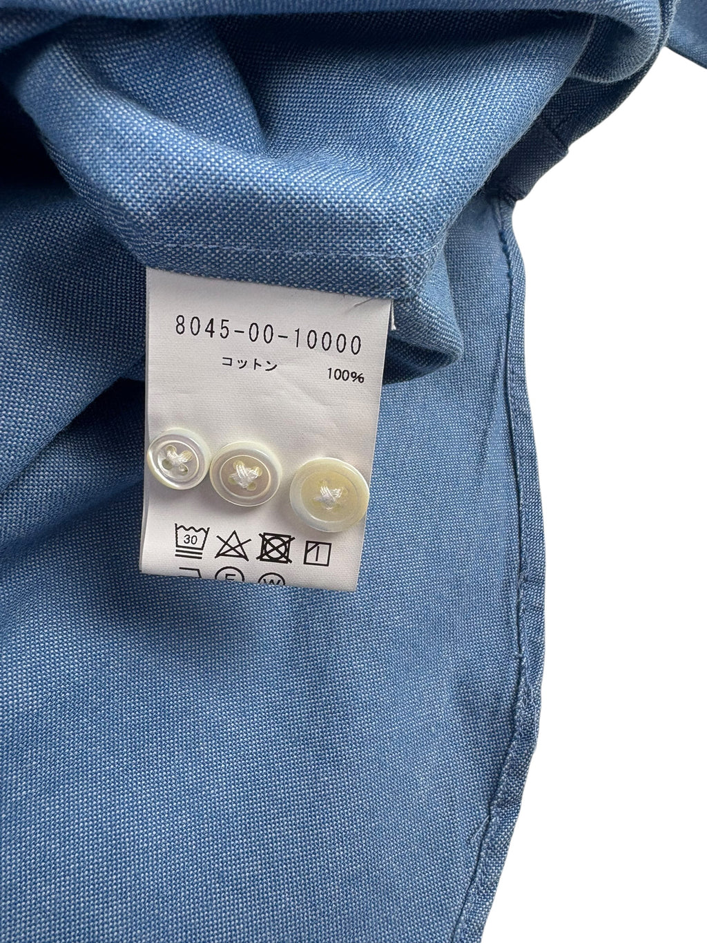 Nigel Cabourn Mainline Blue British Officers Shirt
