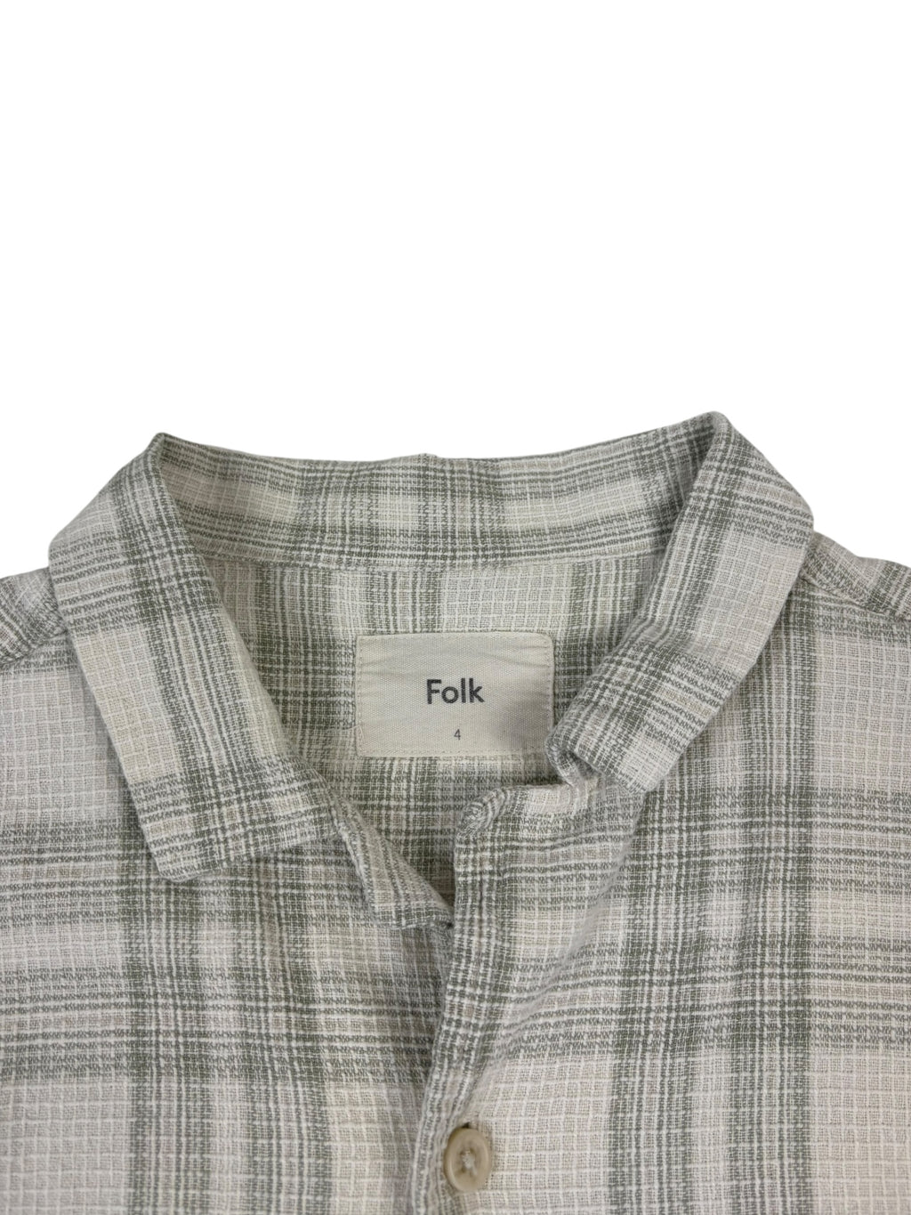 Folk Checkered Soft Collar Shirt