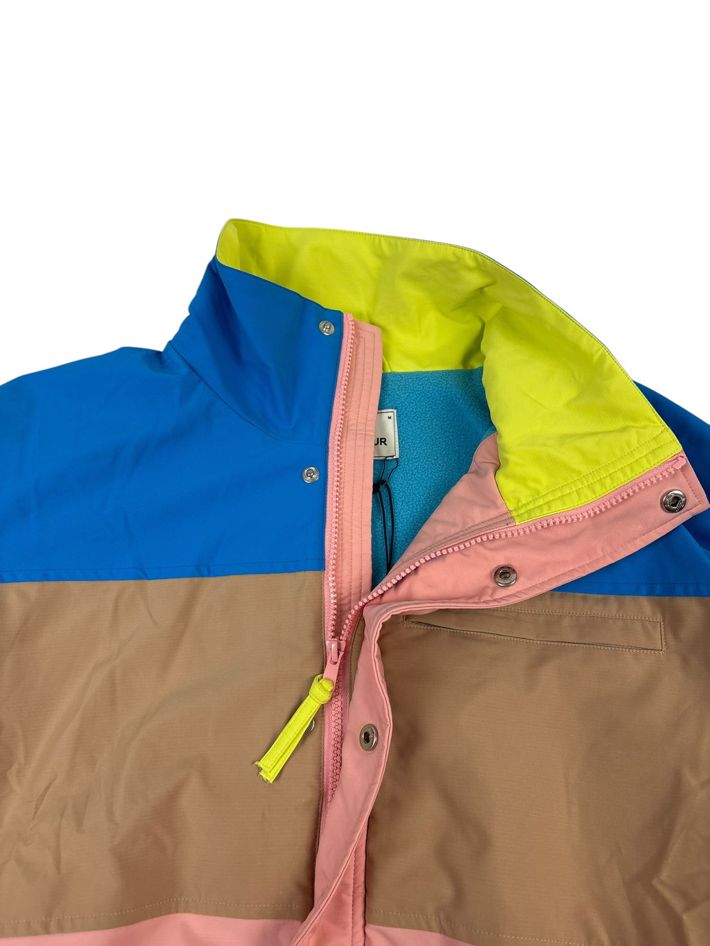 Drôle De Monsieur Colour Block Striped Jacket