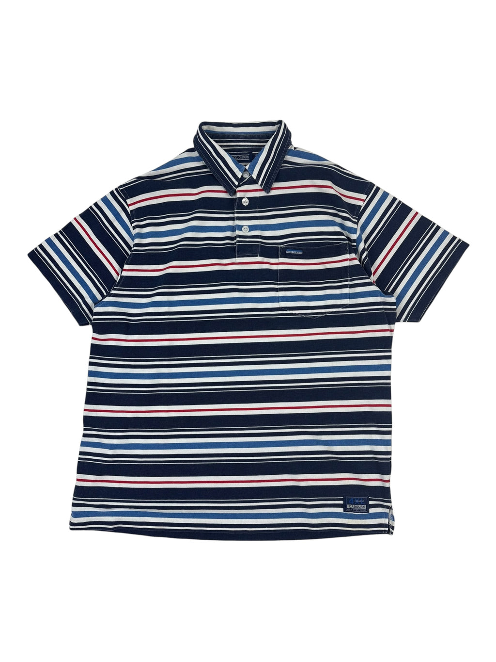 Nigel Cabourn Sportswear 90s Striped Polo Shirt