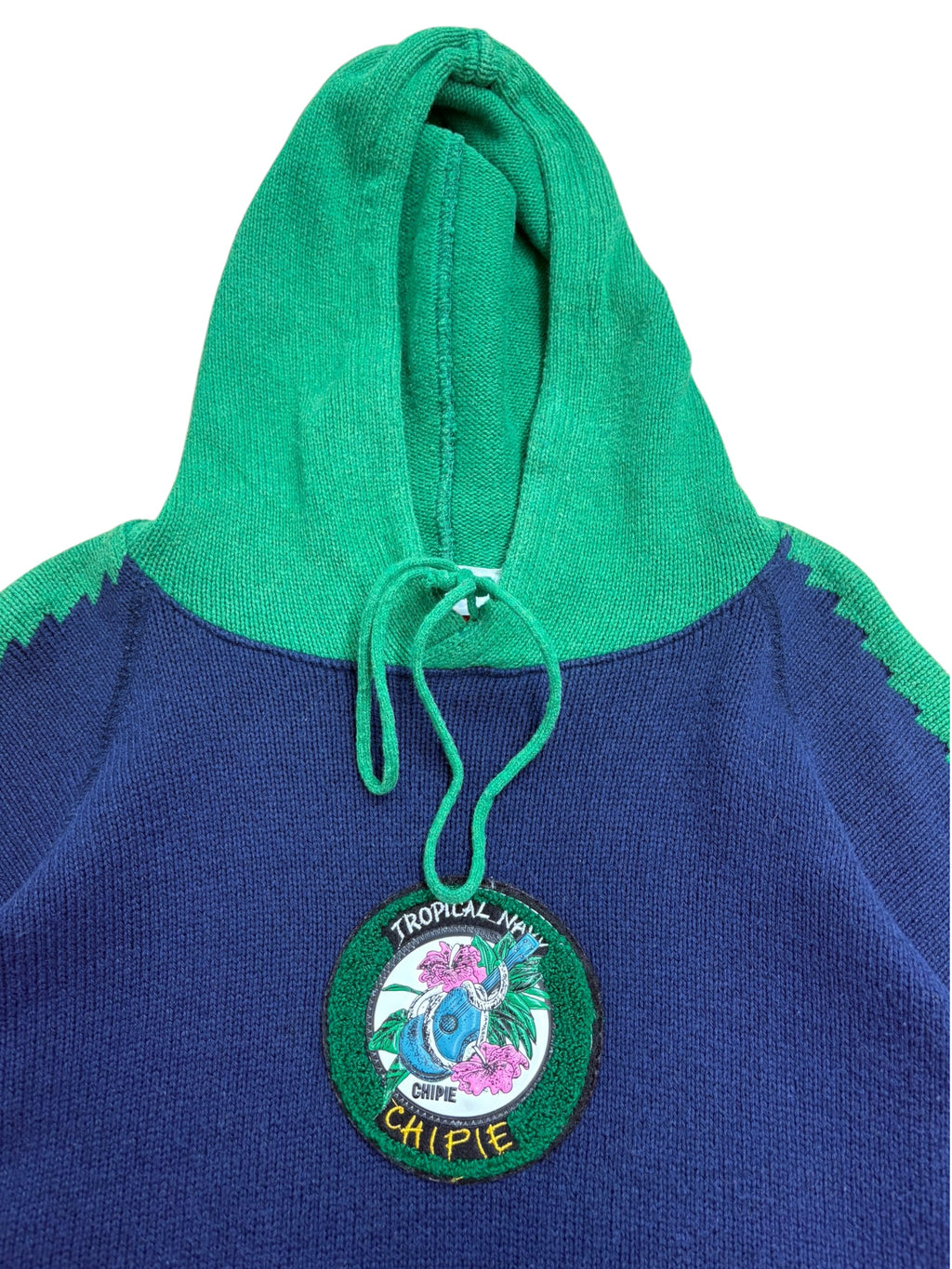 Chipie 90s 'Tropical Navy' Hooded Sweater
