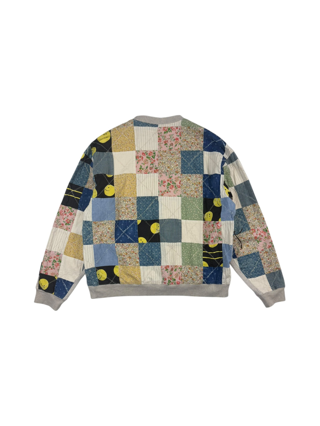 Kapital Quilted Patchwork 2-Tone Sweatshirt