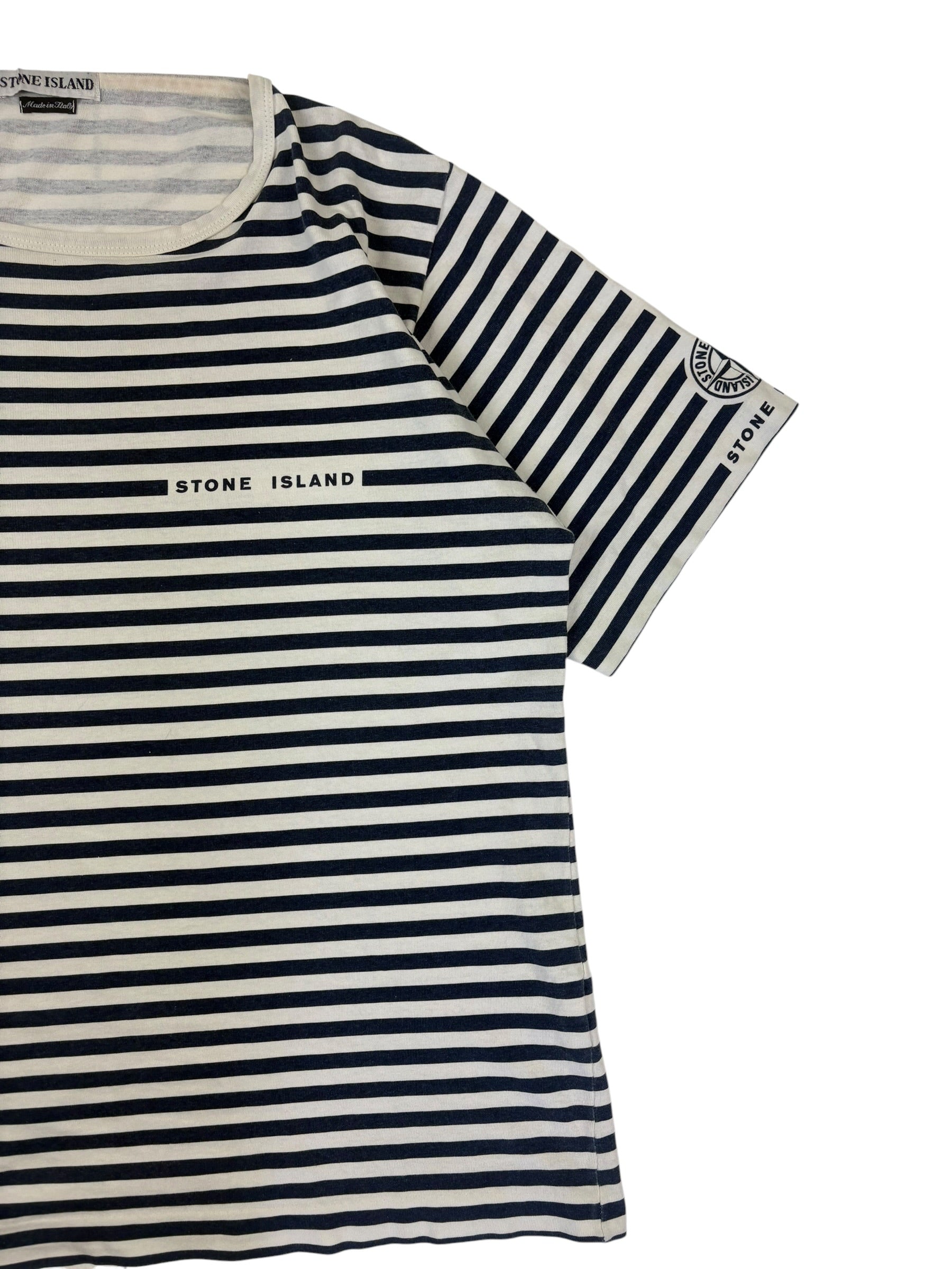 Stone Island SS97 Stripe Spell Out T-Shirt