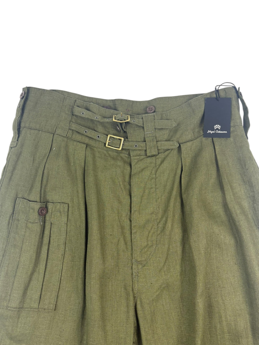 Nigel Cabourn Mainline Field Linen Basket Pant