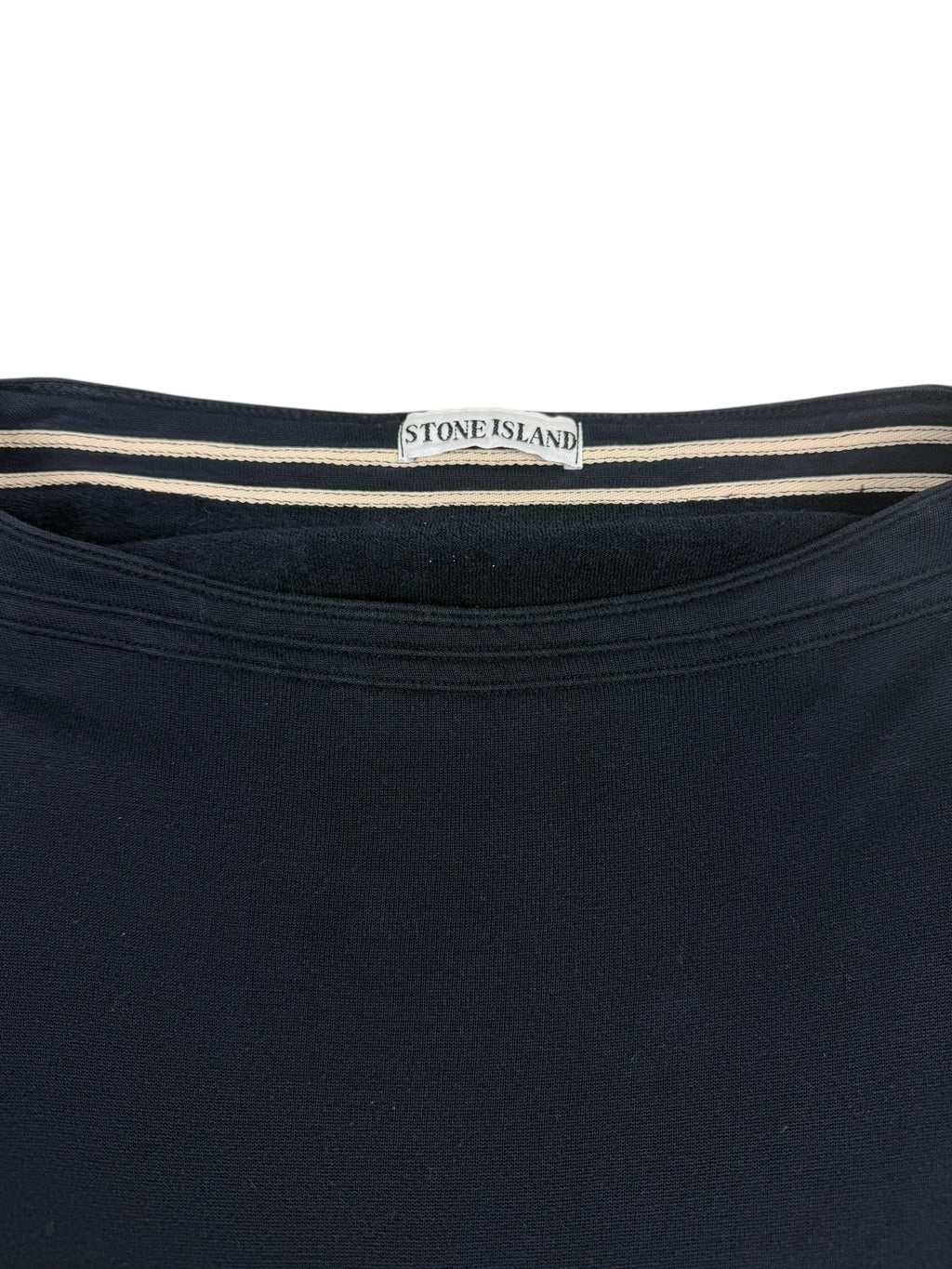 Stone Island SS89 Boat Neck Spell Out Sweater