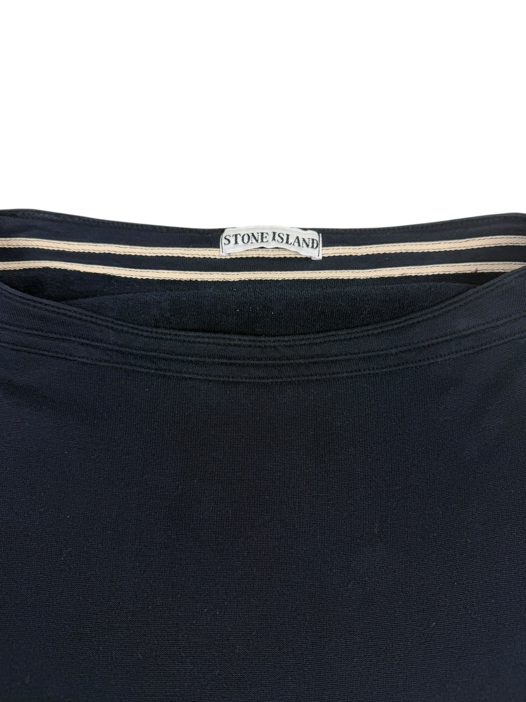 Stone Island SS89 Boat Neck Spell Out Sweater