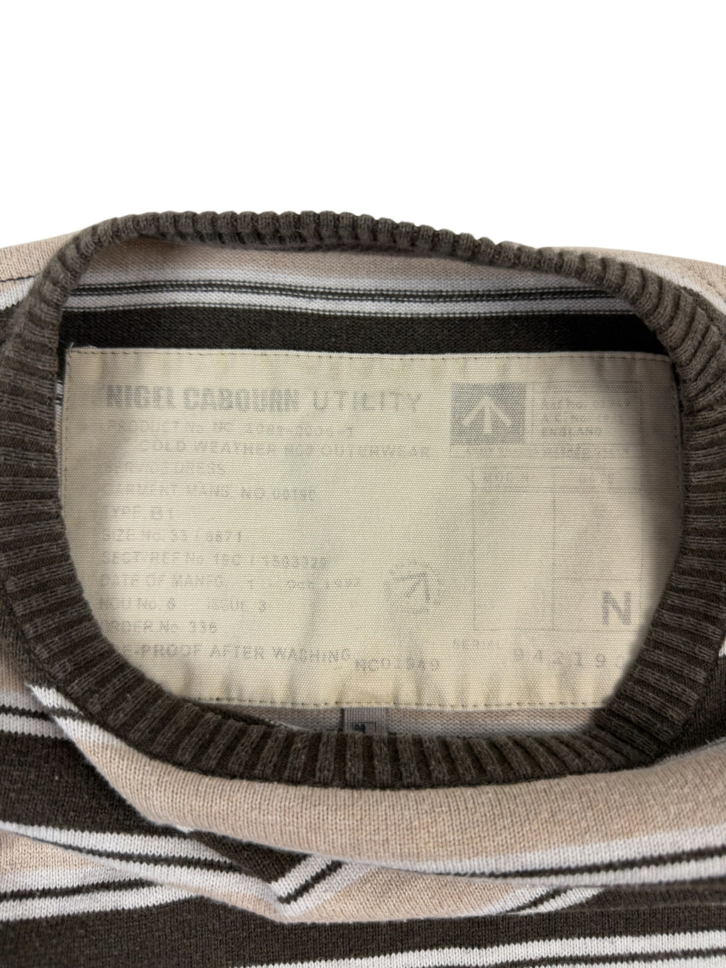 Nigel Cabourn Utility 2000s Striped Knit Sweater