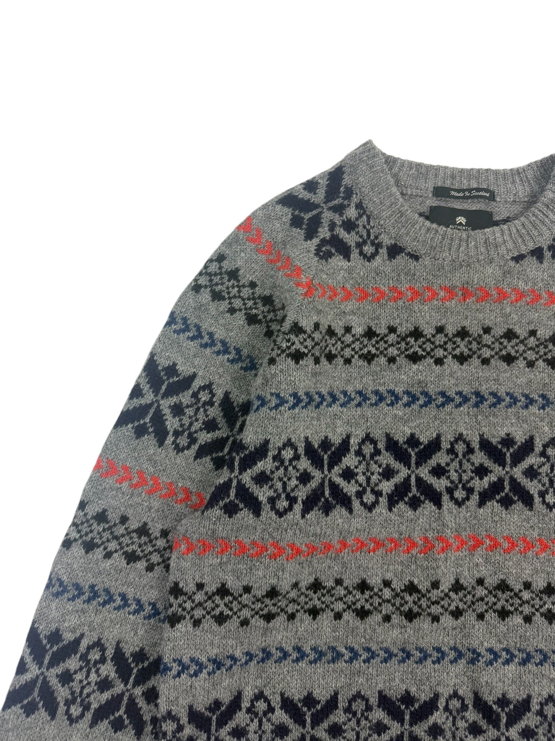 Nigel Cabourn Authentic Fair Isle Knit Sweater