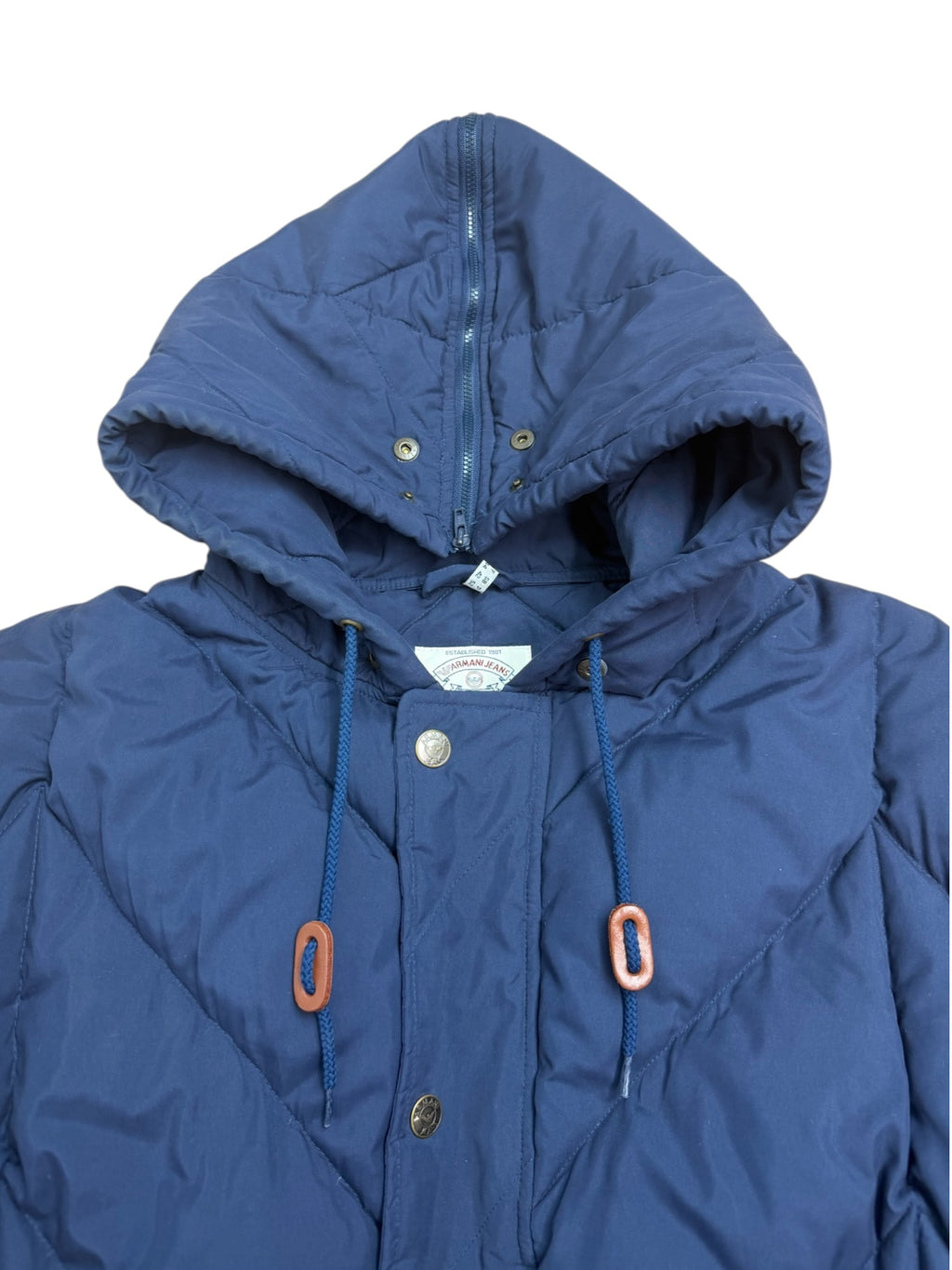 Armani Jeans 90s Quilted Hooded Parka