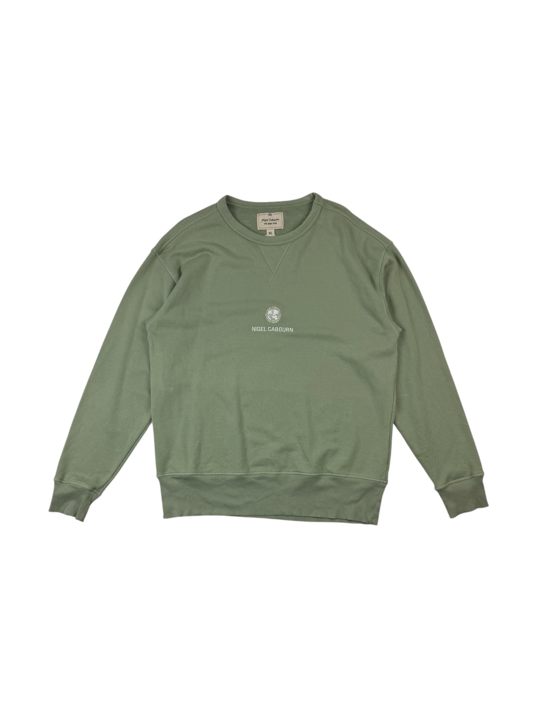Nigel Cabourn Army Gym Embroidered Globe Sweater