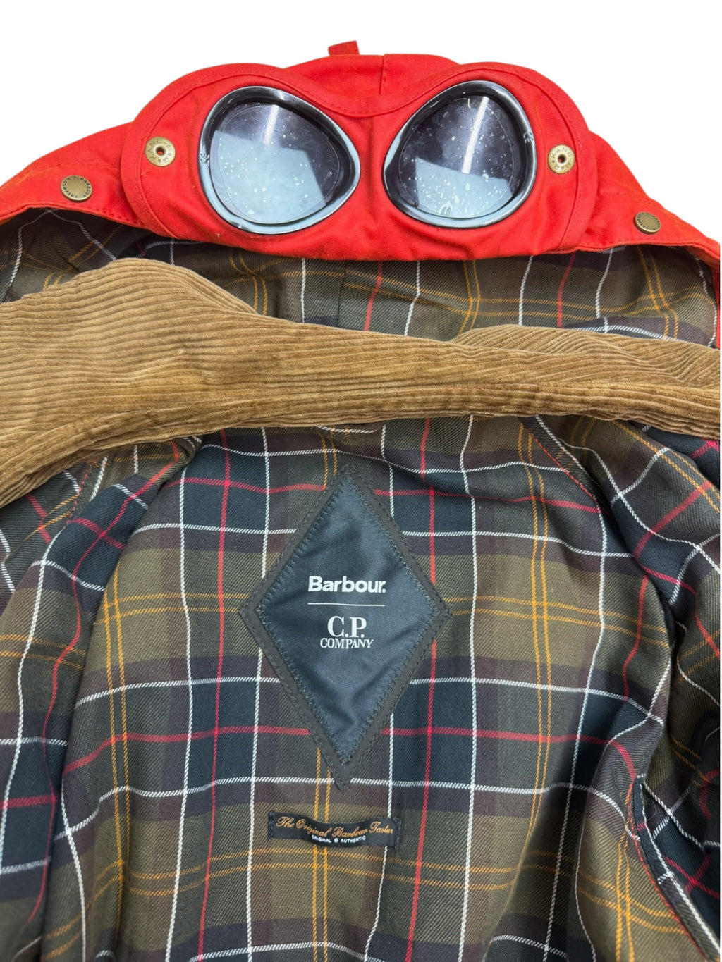 Barbour x C.P. Company Creel Waxed Goggle Jacket