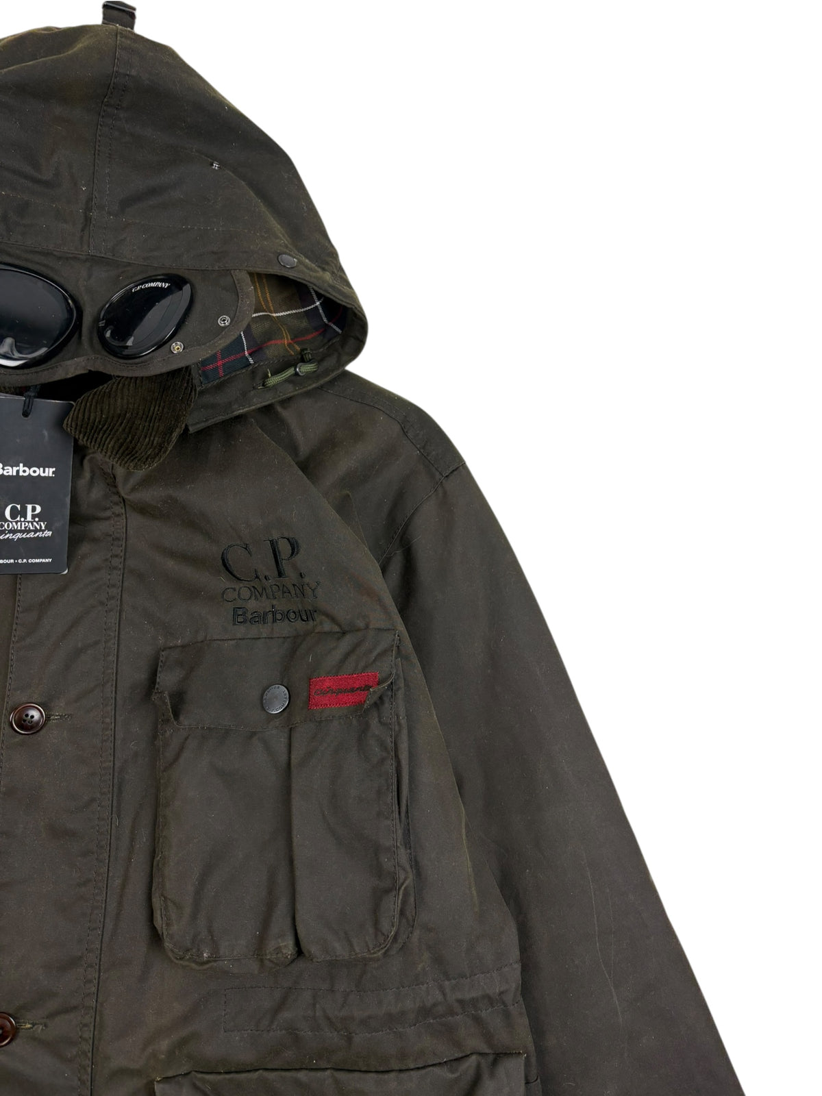 Barbour x C.P. Company Creel Waxed Goggle Jacket