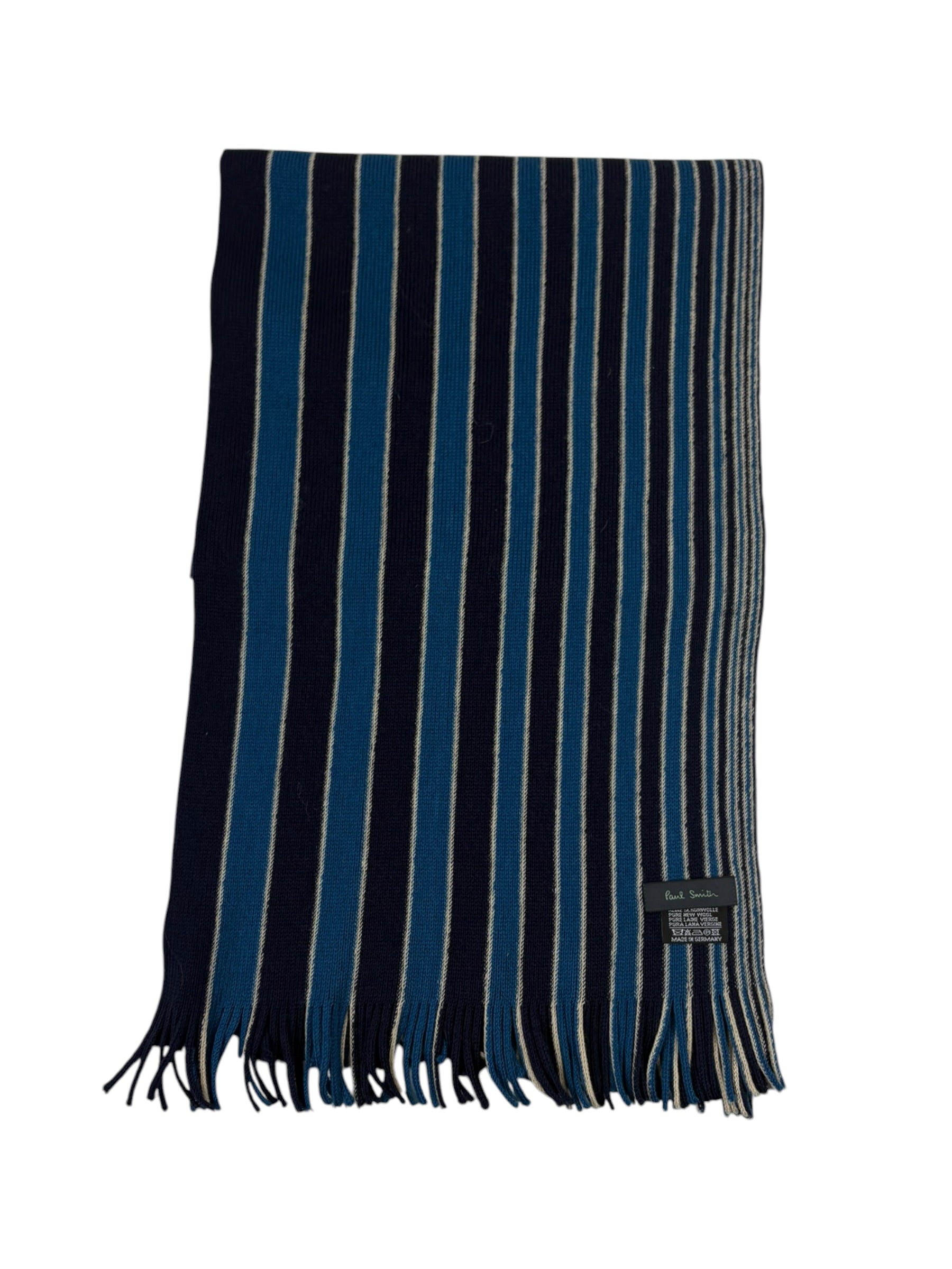 Paul Smith Tonal Stripe Wool Scarf