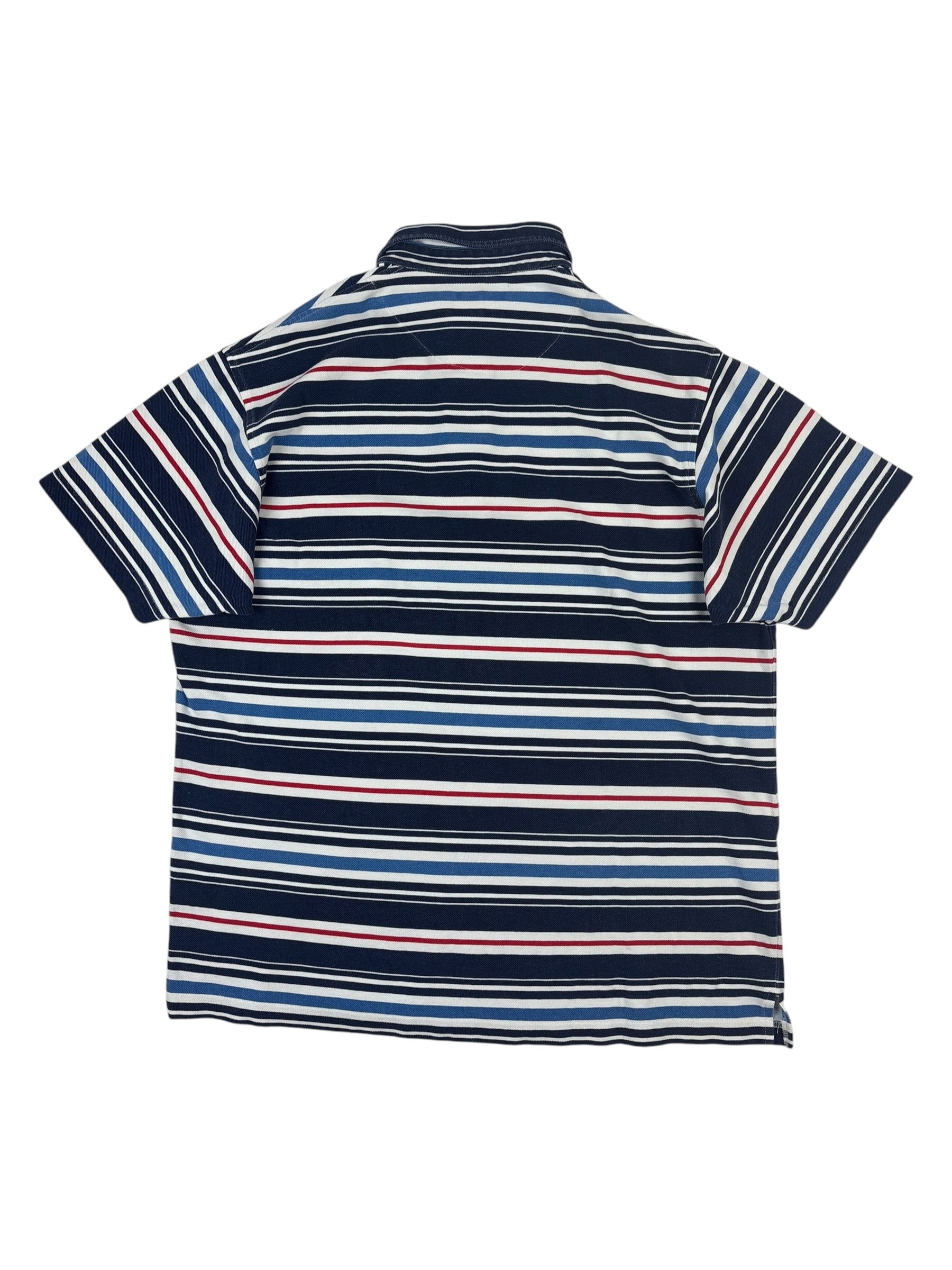Nigel Cabourn Sportswear 90s Striped Polo Shirt
