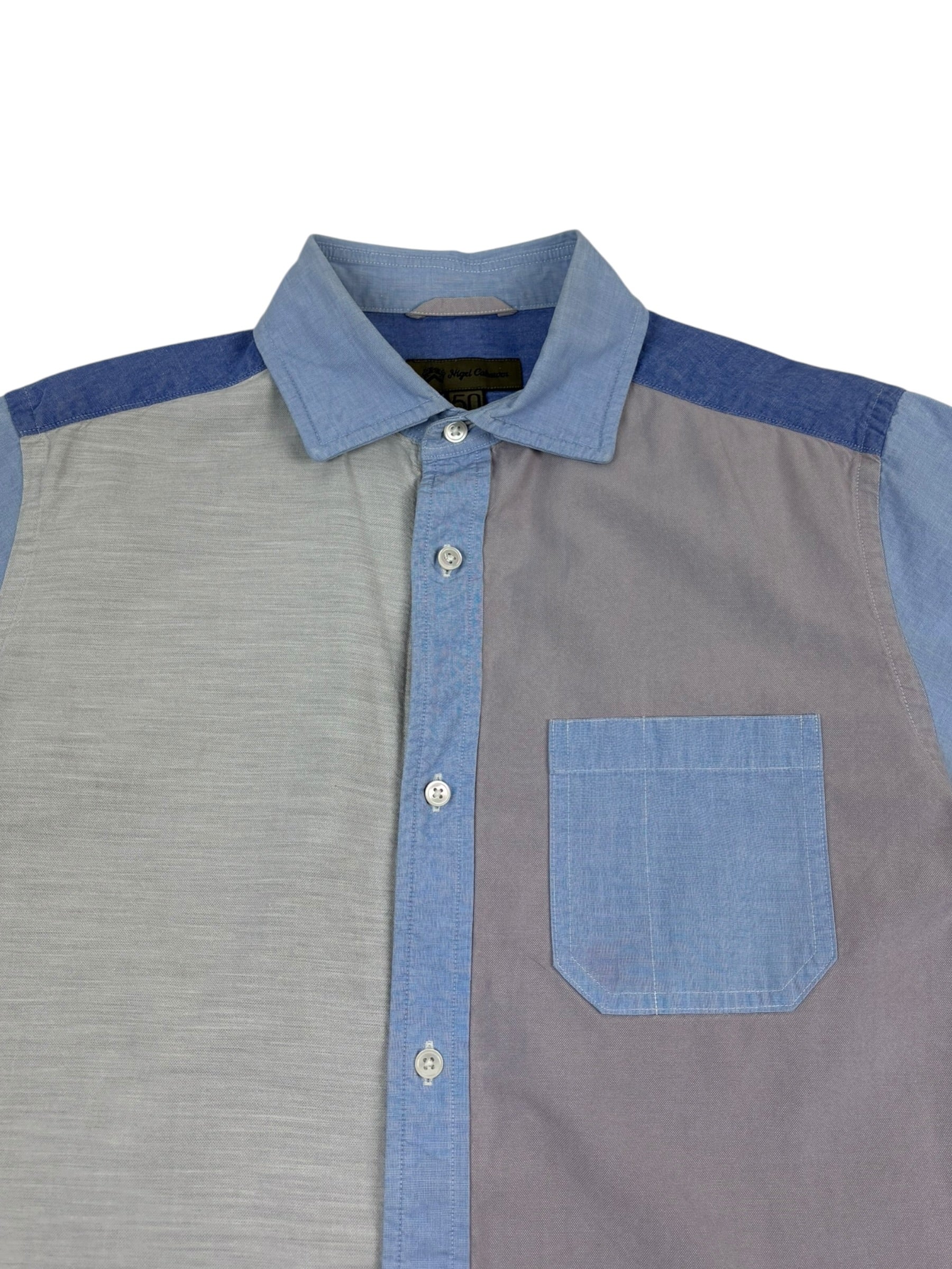 Nigel Cabourn Mainline Colour-Block British Officer Shirt