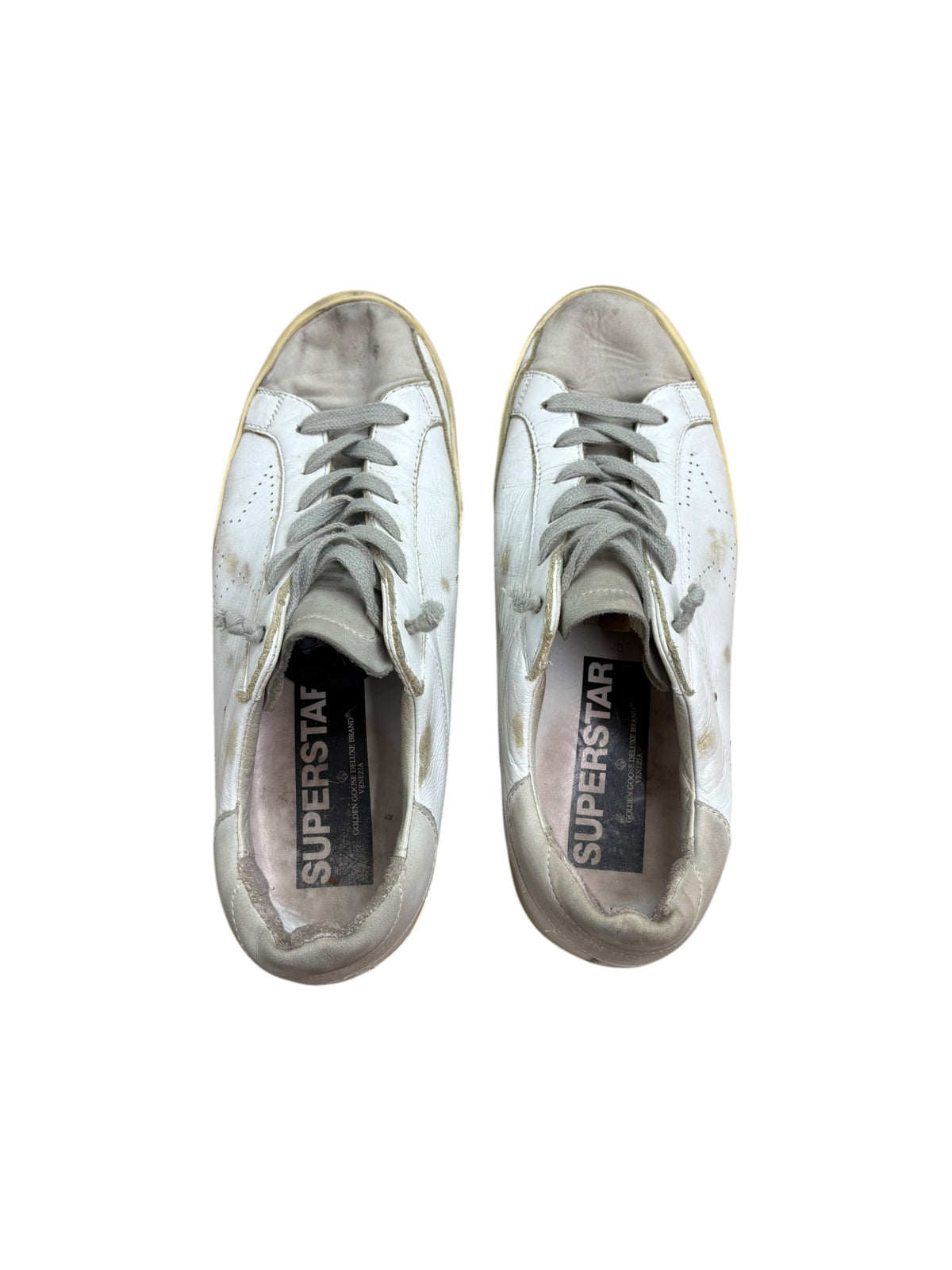 Golden Goose Superstar Distressed Leather Trainers