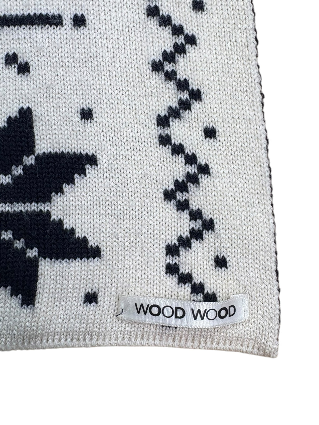 Wood Wood Nordic Snowflake Jacquard Knit Scarf