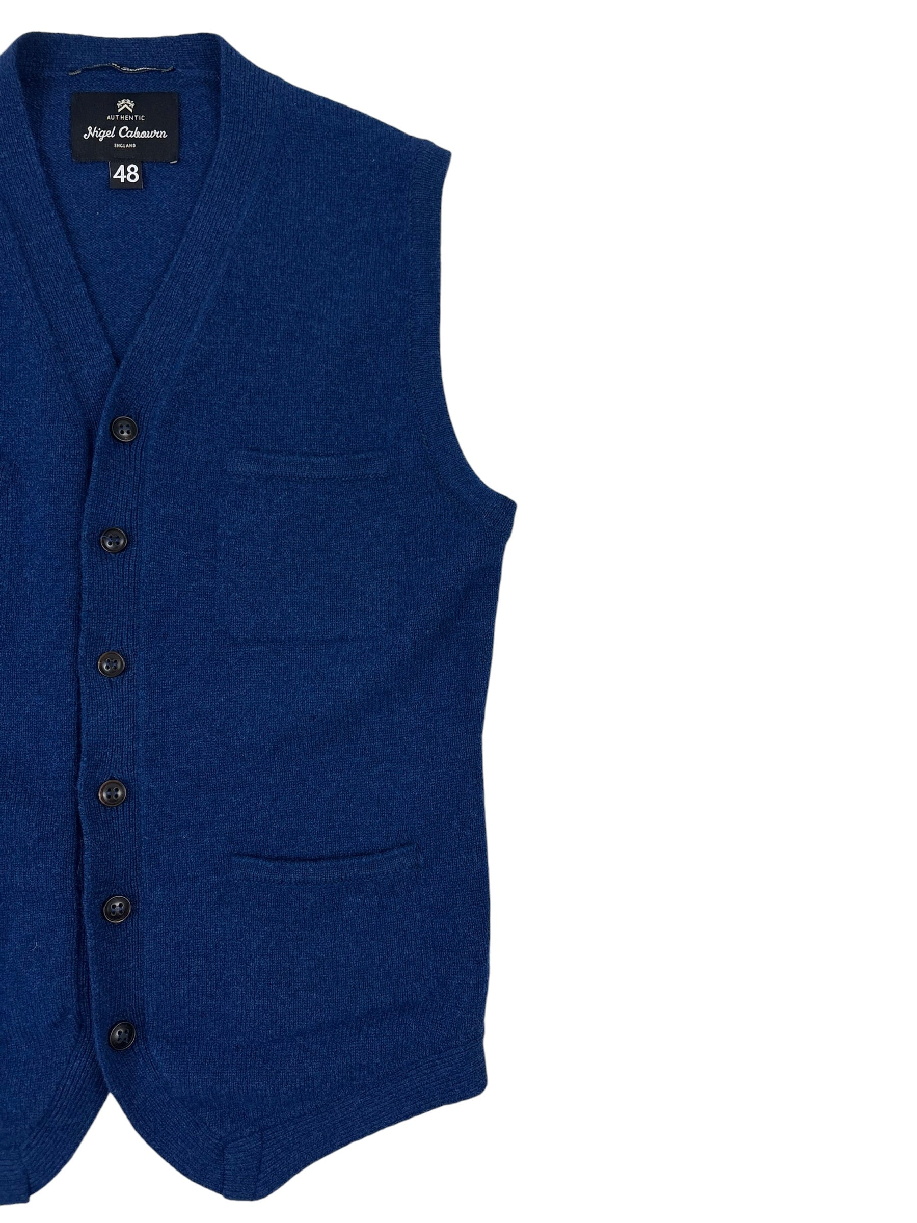 Nigel Cabourn Authentic Wool Knit Waistcoat
