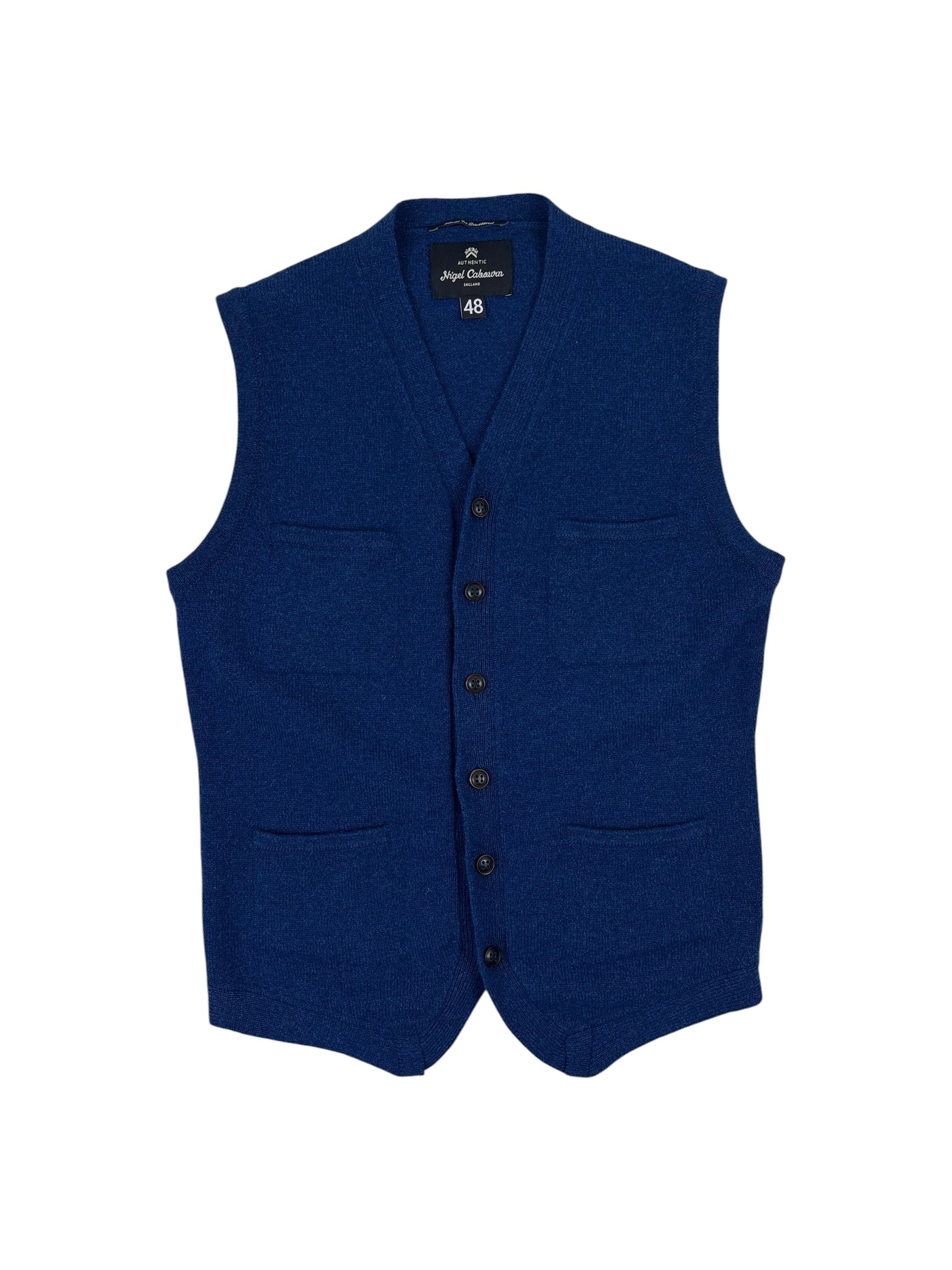 Nigel Cabourn Authentic Wool Knit Waistcoat