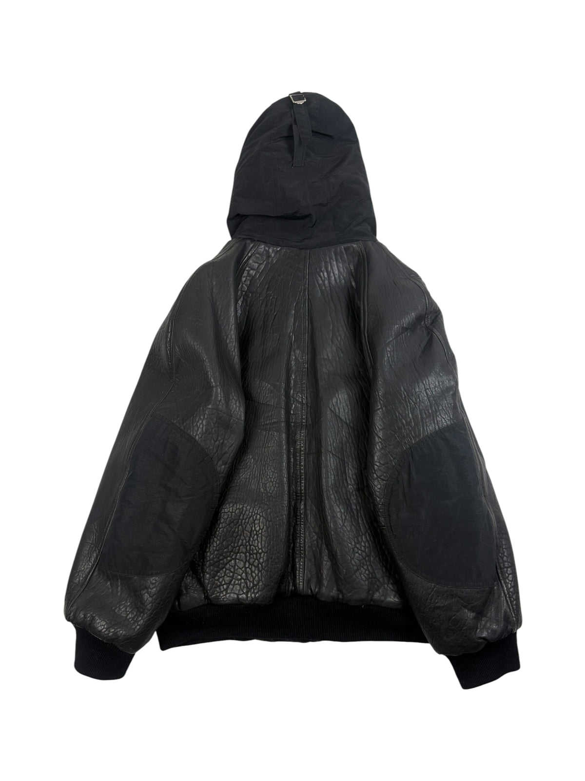 Boneville 80s Leather Hooded Jacket
