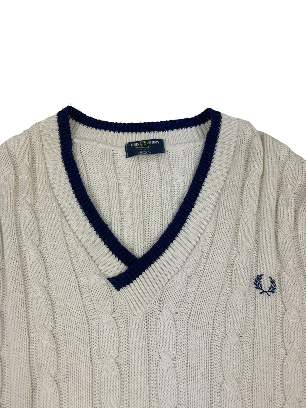 Fred Perry England 80’s Cable Vest Knit