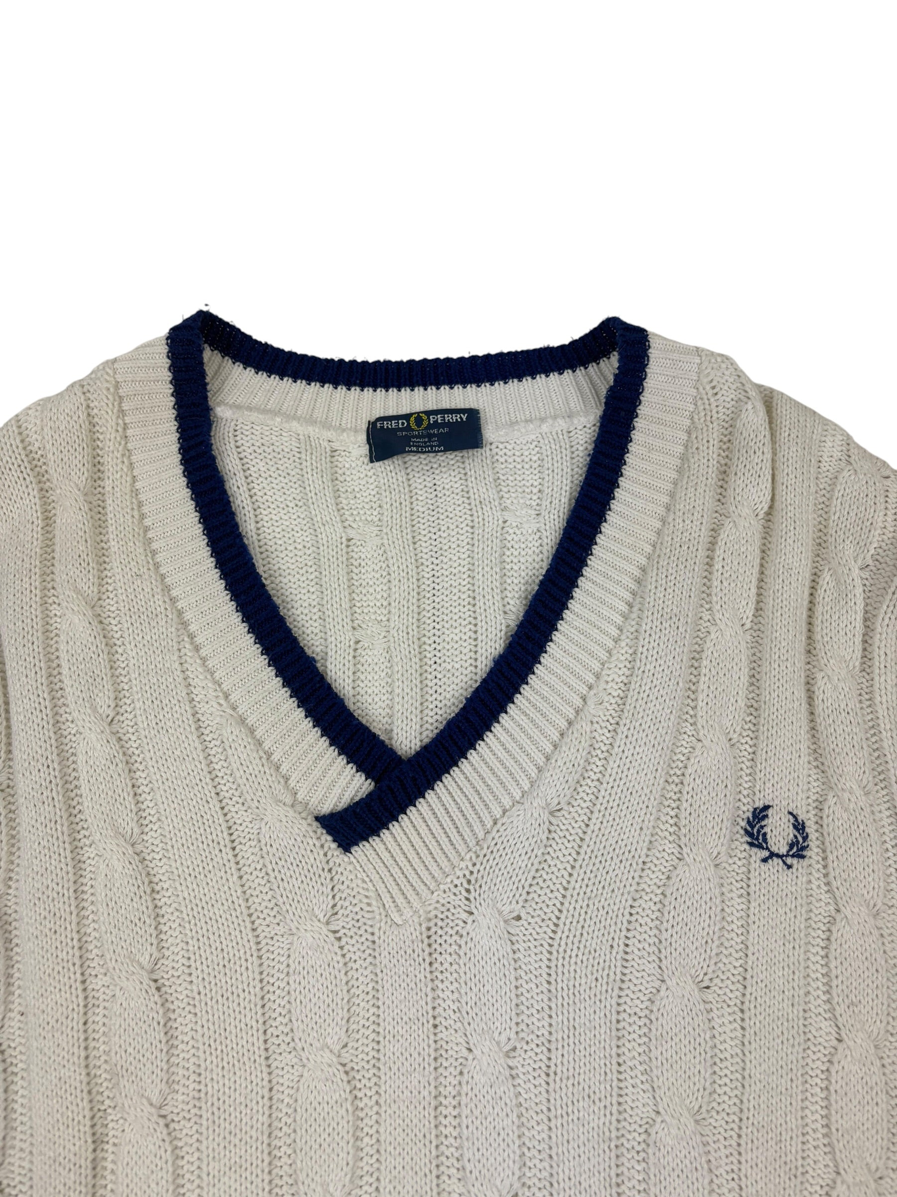 Fred Perry England 80’s Cable Vest Knit