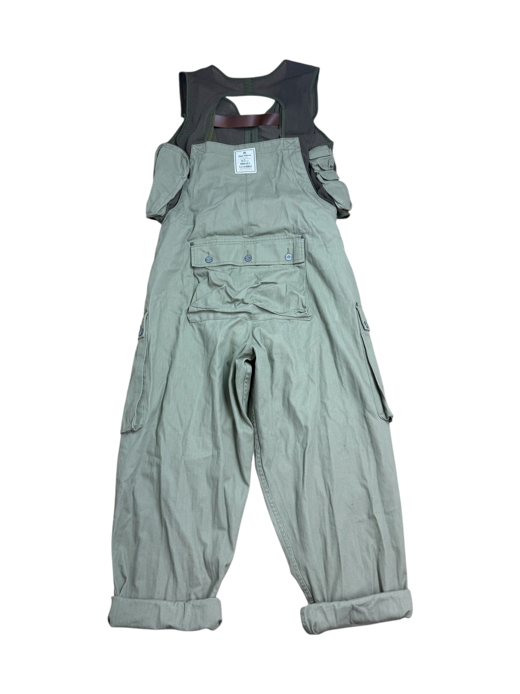 Nigel Cabourn × MIHARA YASUHIRO オーバーオール Nigel Cabourn x Maison Mihara Yasuhiro Fisherman Vest Dungarees
