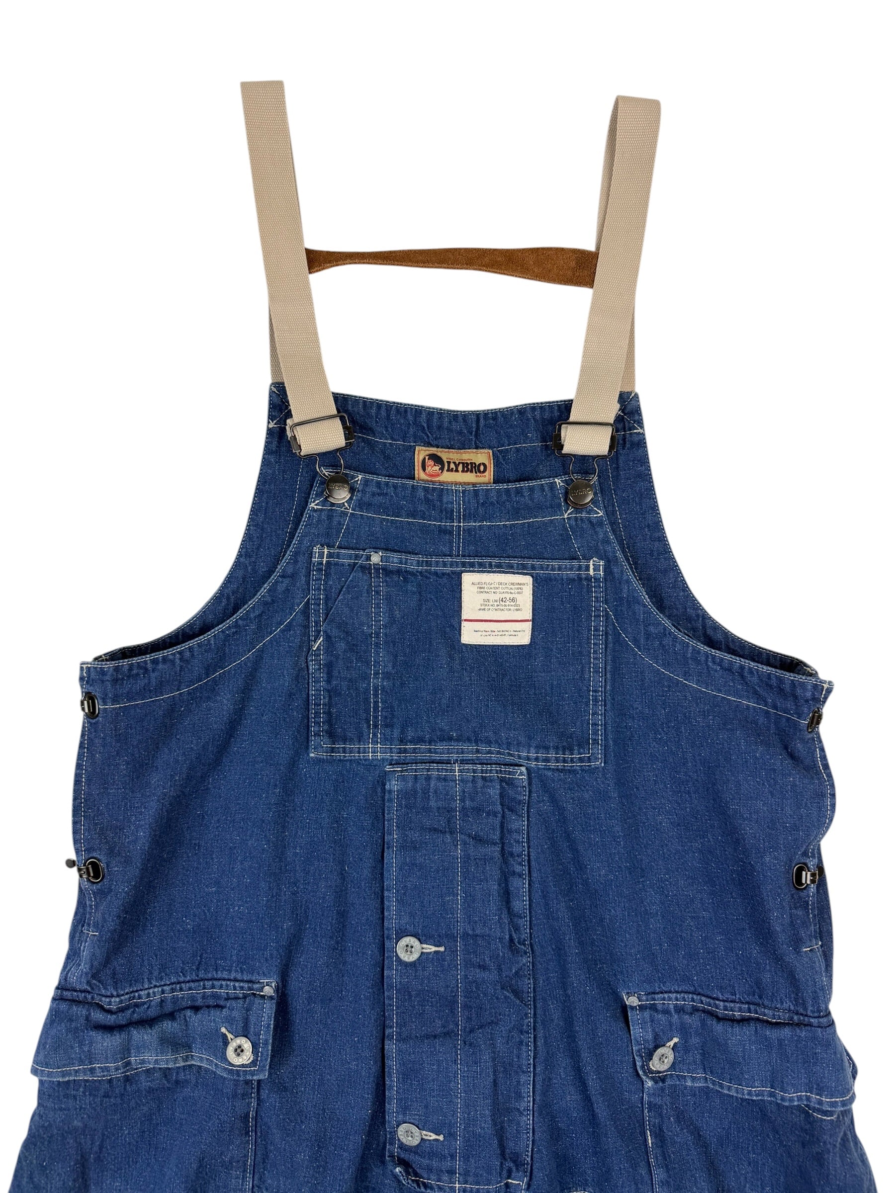 Nigel Cabourn Lybro Railway Denim Dungarees
