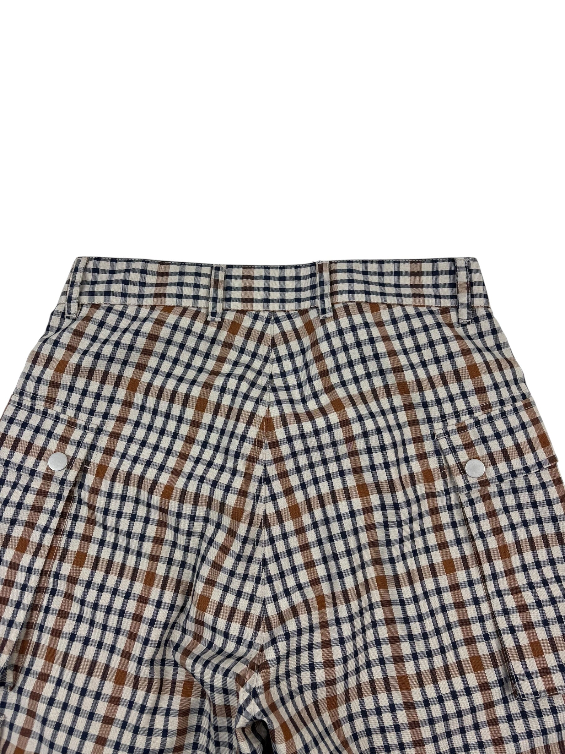 Nigel Cabourn Stone Check-4 Tool Shorts