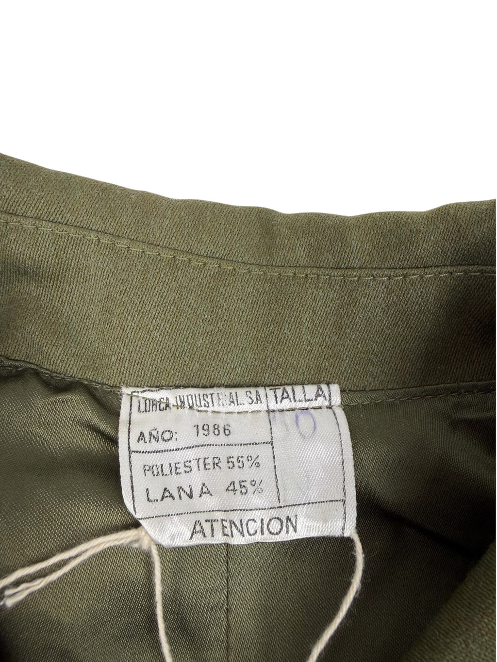 Spanish Military 1986 Military Trench Coat
