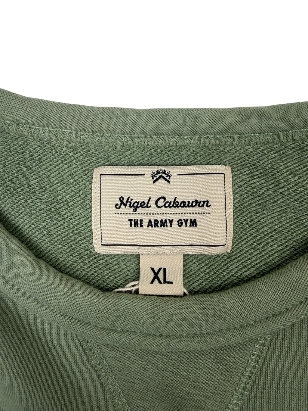 Nigel Cabourn Army Gym Embroidered Globe Sweater