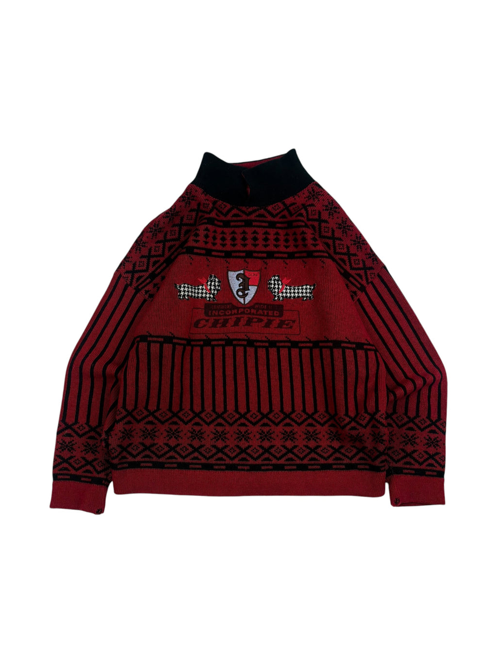 Chipie 80s Mock Neck Knit Jumper