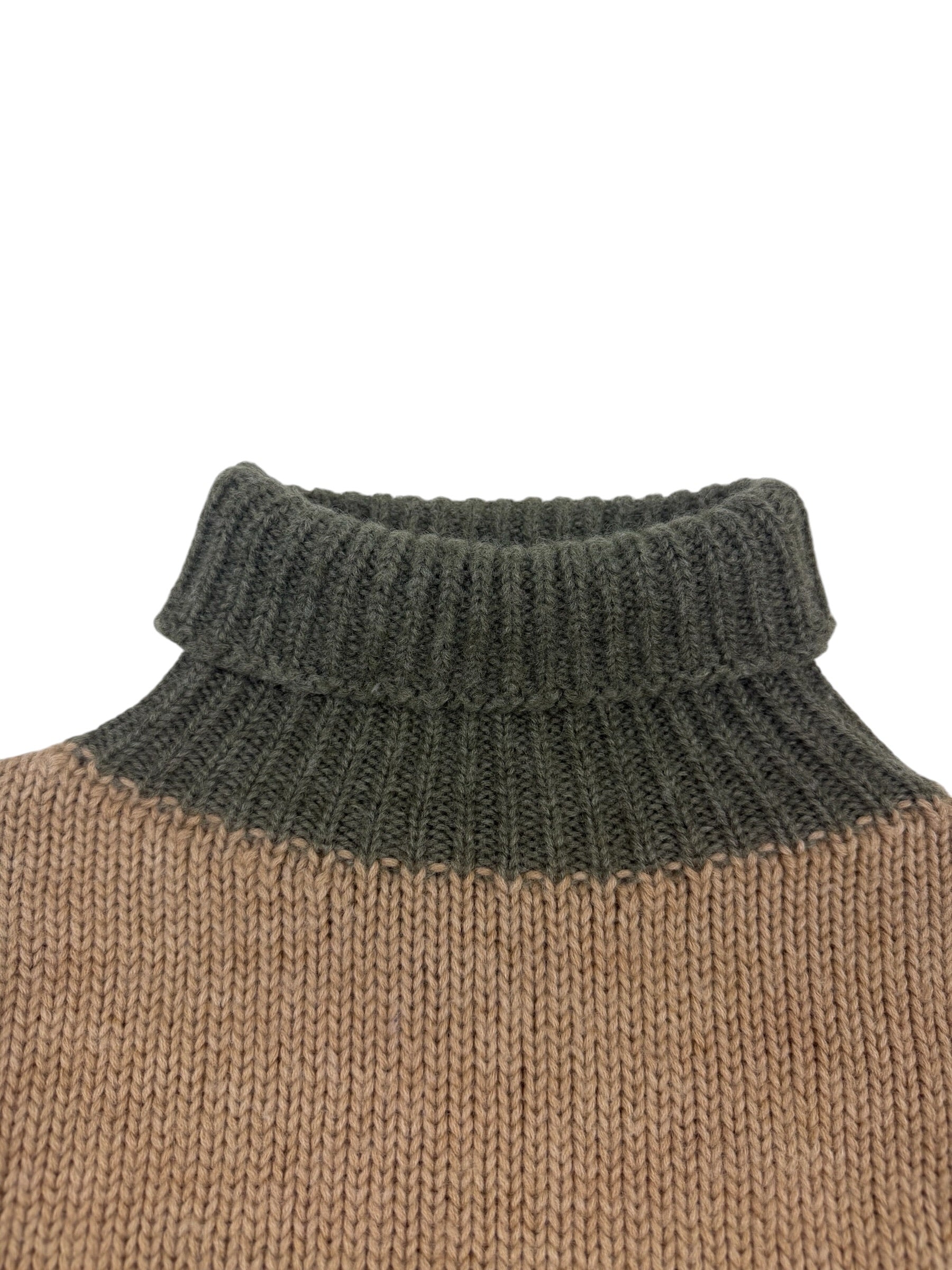 Nigel Cabourn Authentic Wool Roll Neck Knit