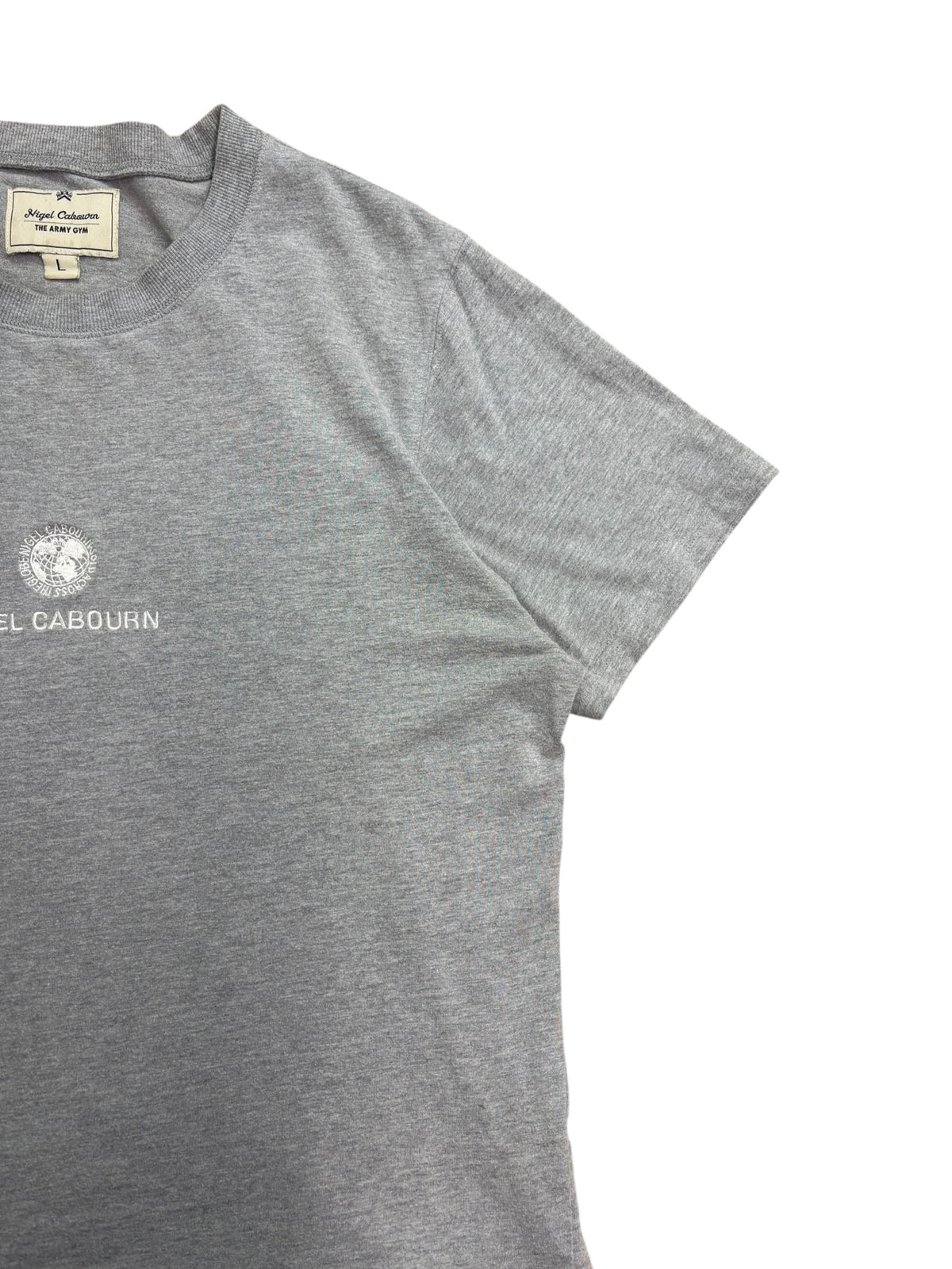 Nigel Cabourn Army Gym Globe Embroidered T-Shirt