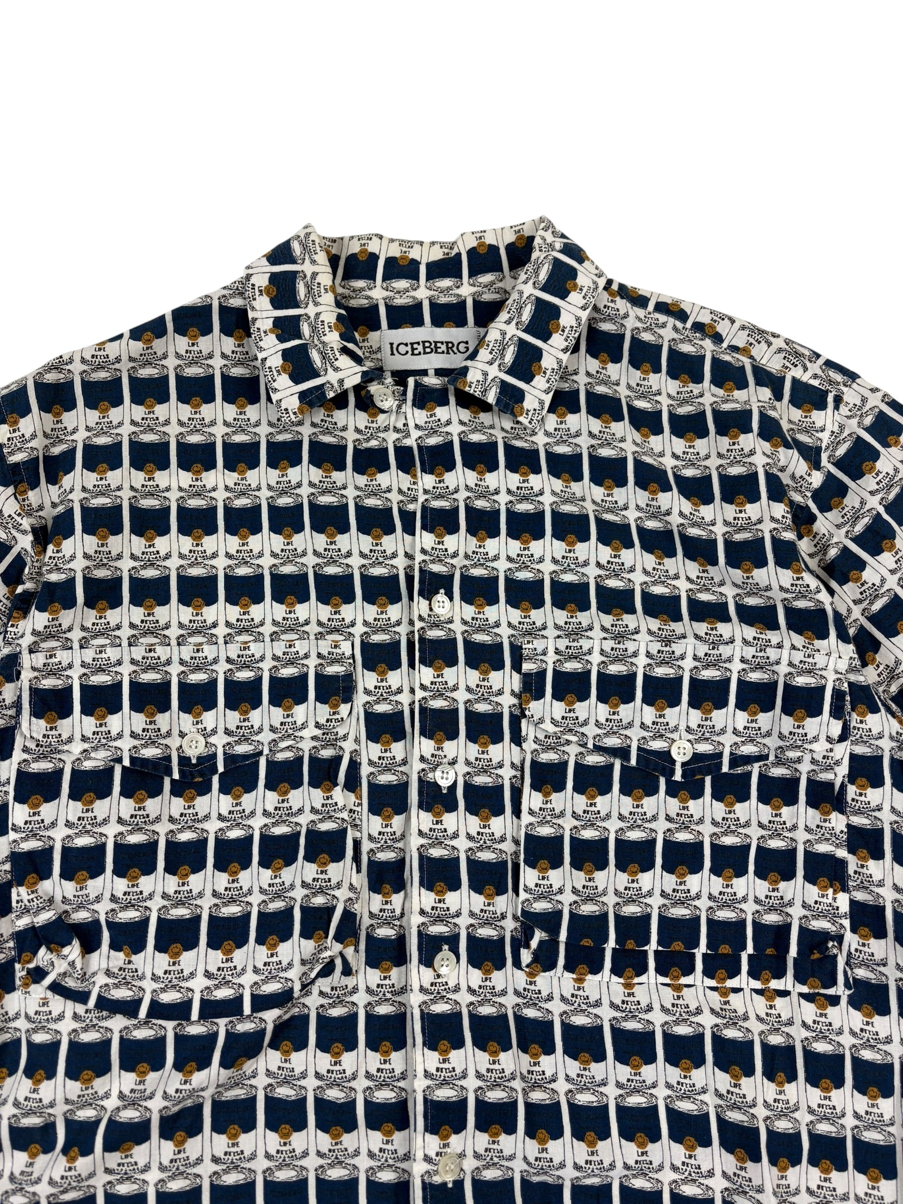Iceberg 90s Pop Art Campbell Soup Shirt