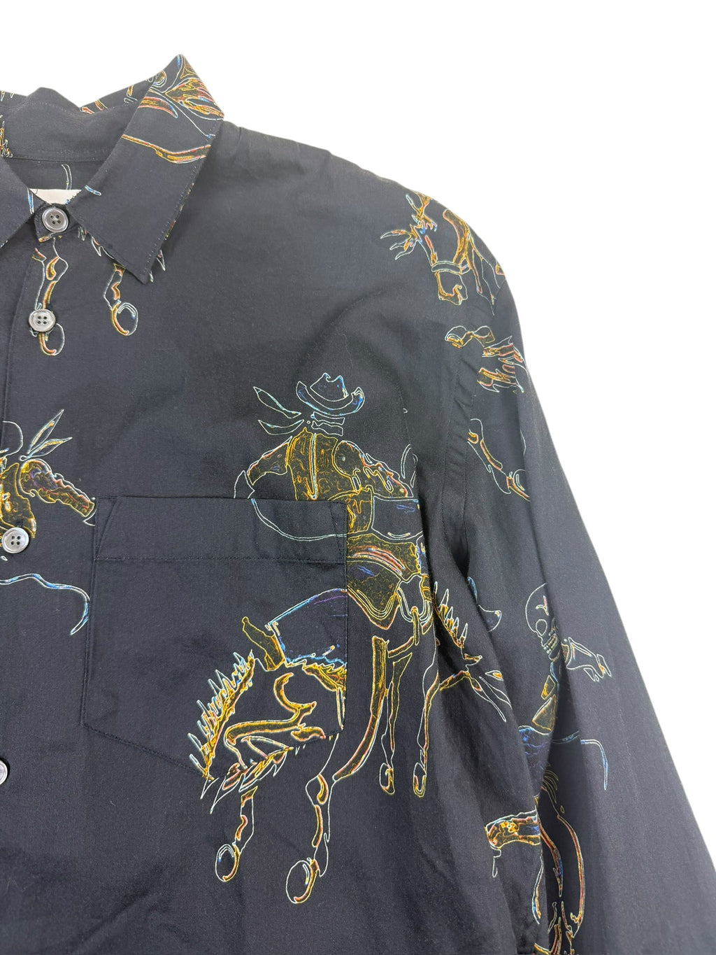 Our Legacy Initial Rodeo Black Print Shirt