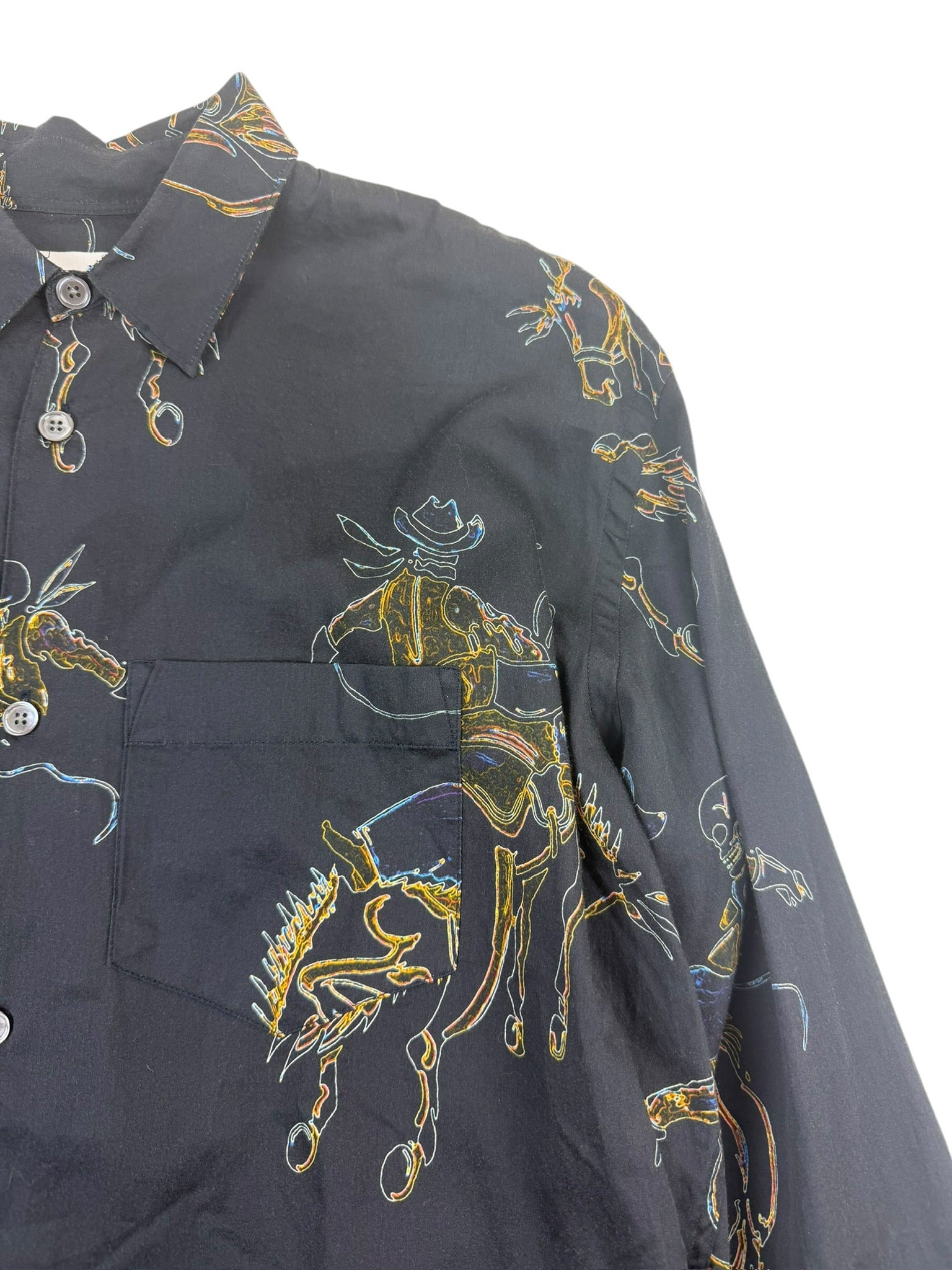 Our Legacy Initial Rodeo Black Print Shirt