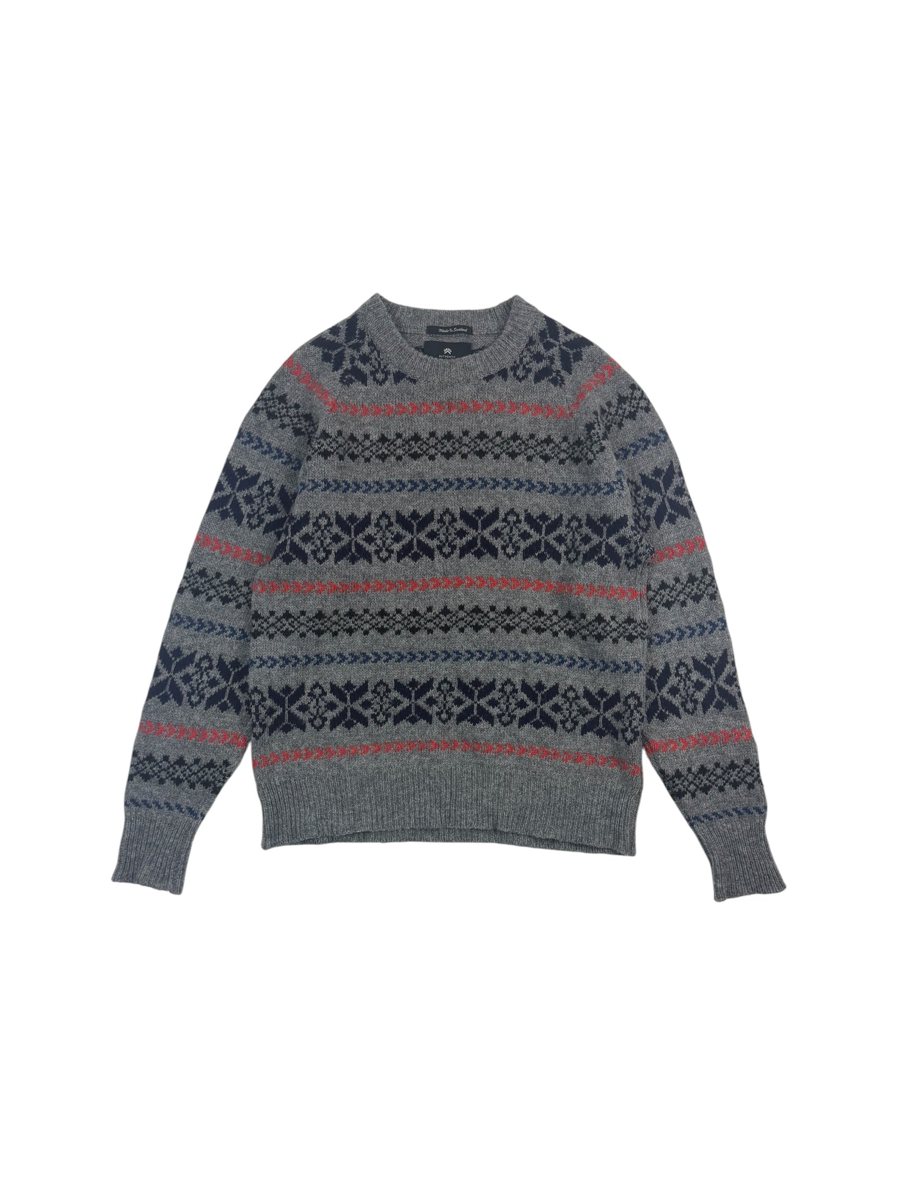 Nigel Cabourn Authentic Fair Isle Knit Sweater
