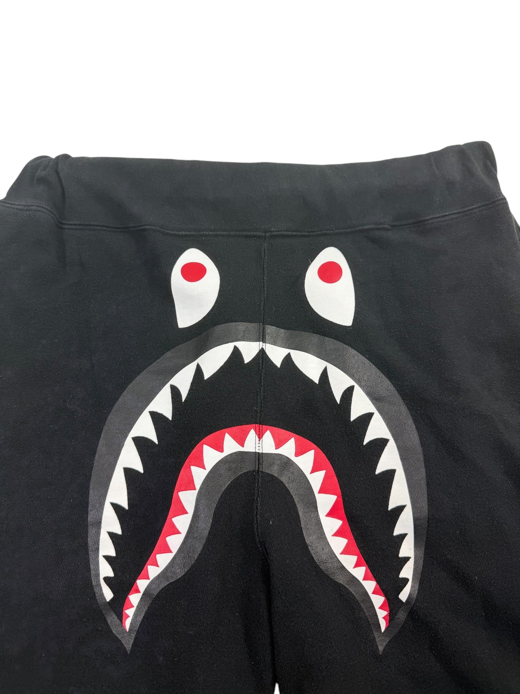 A Bathing Ape Black Shark Sweat Shorts