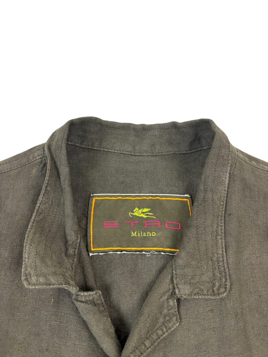 Etro Linen Safari Field Shirt Jacket