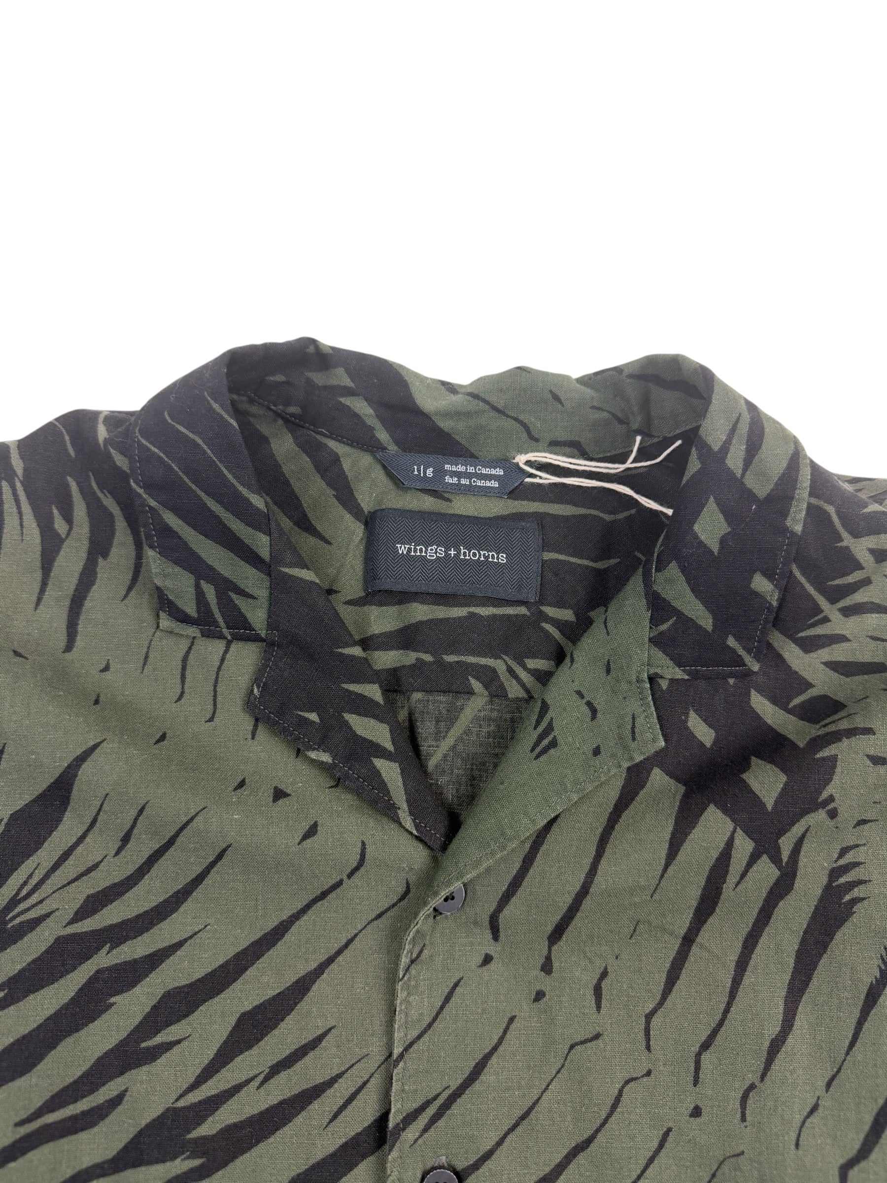 Wings + Horns Linen Jungle Deck Shirt