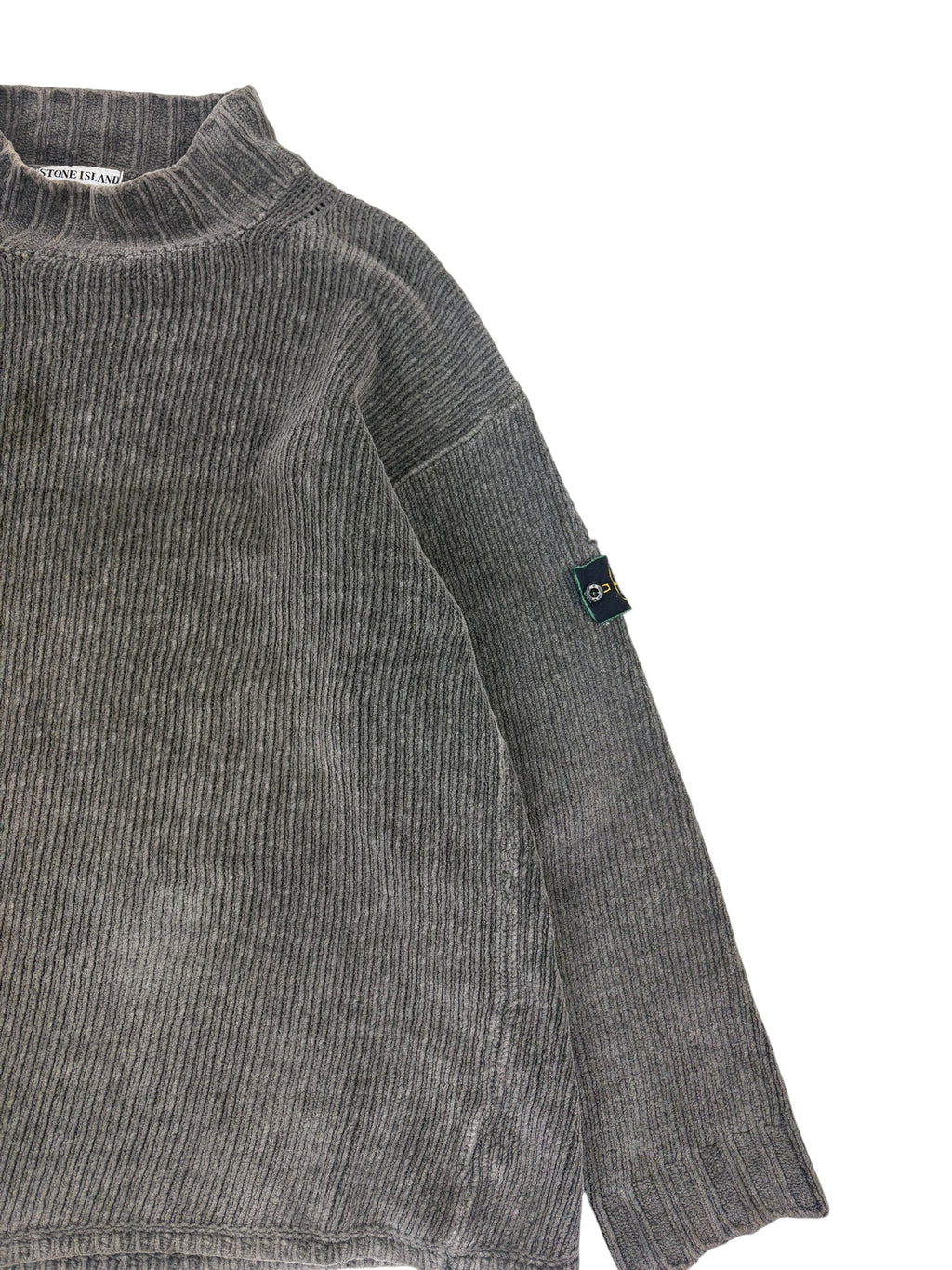 Stone Island AW98 Chenille Mock Neck Sweater