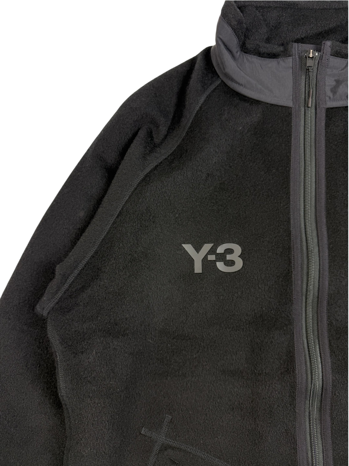 Y-3 Logo Appliqué Fleece Jacket