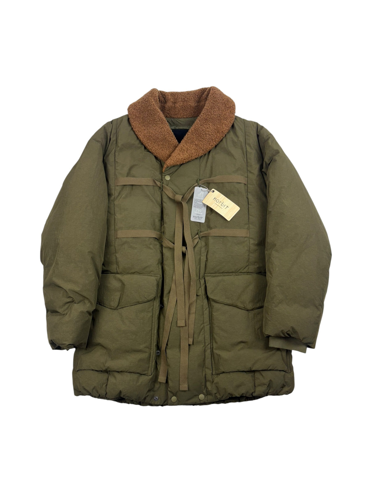 Norbit by Hiroshi Nozawa Shawl Collar Boa Down Jacket