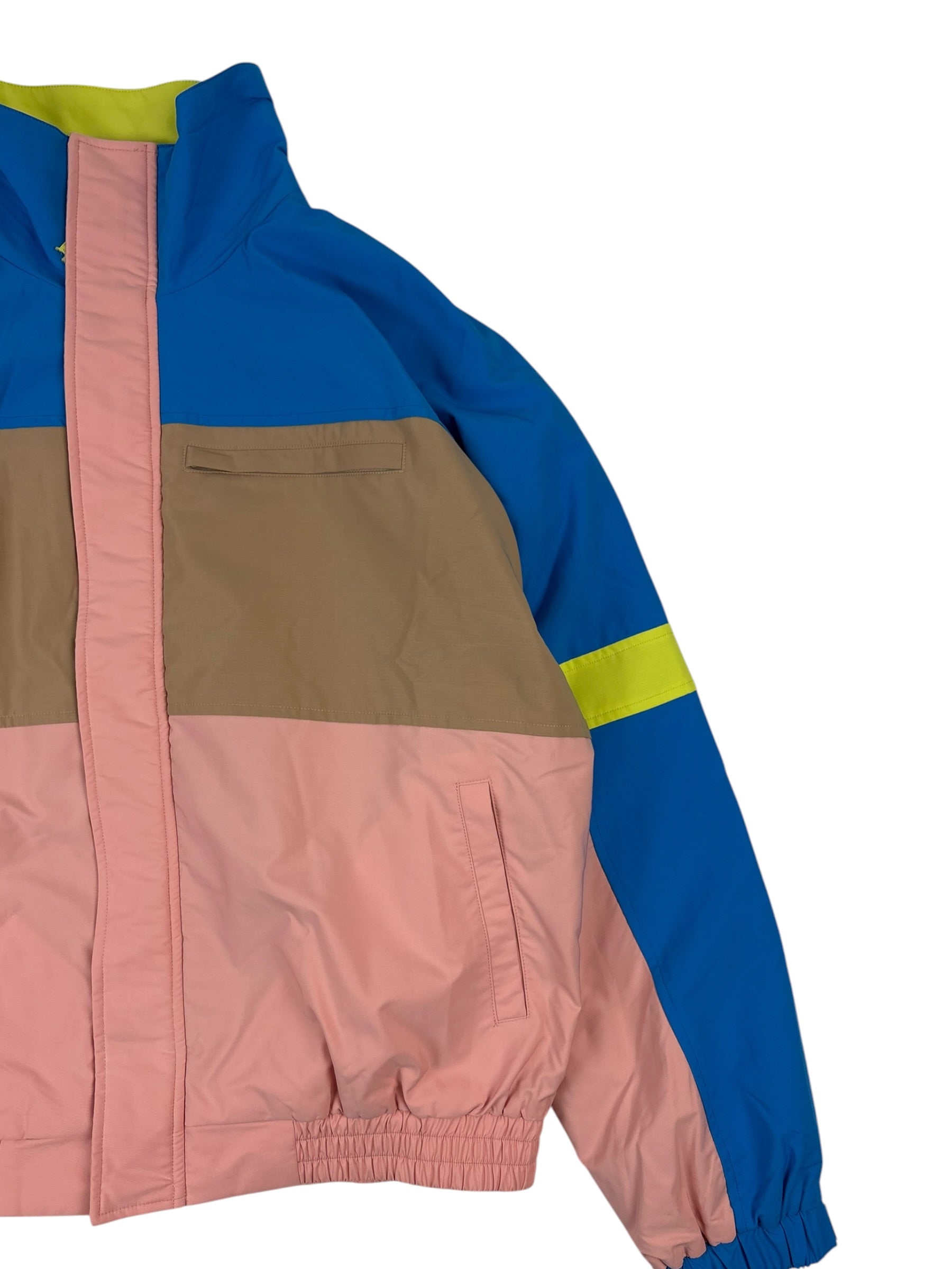Drôle De Monsieur Colour Block Striped Jacket