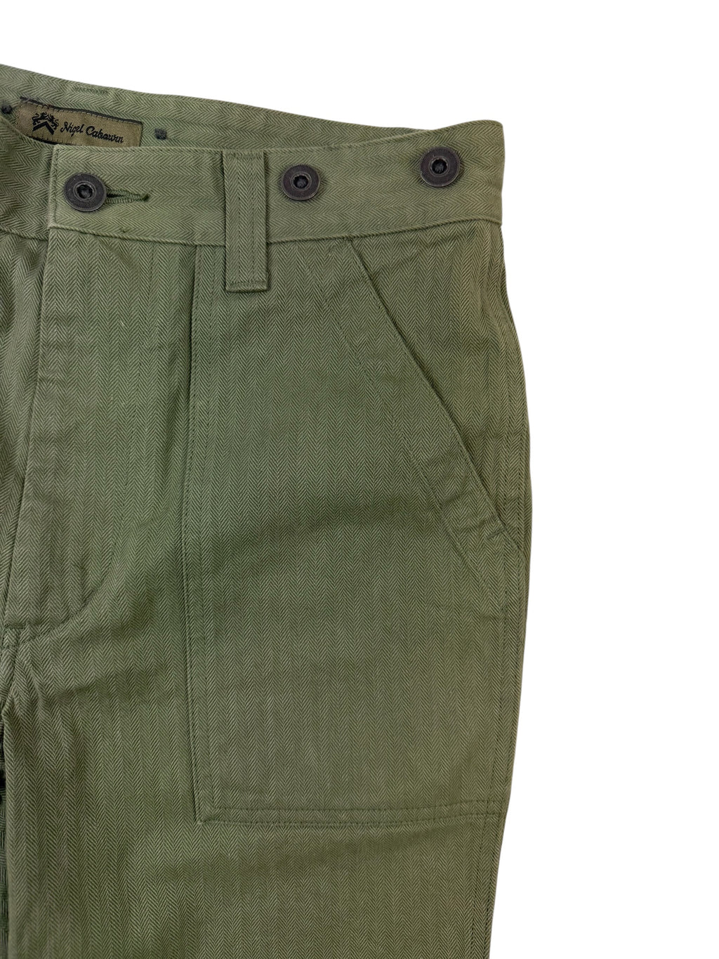 Nigel Cabourn Mainline Herringbone Utility Shorts