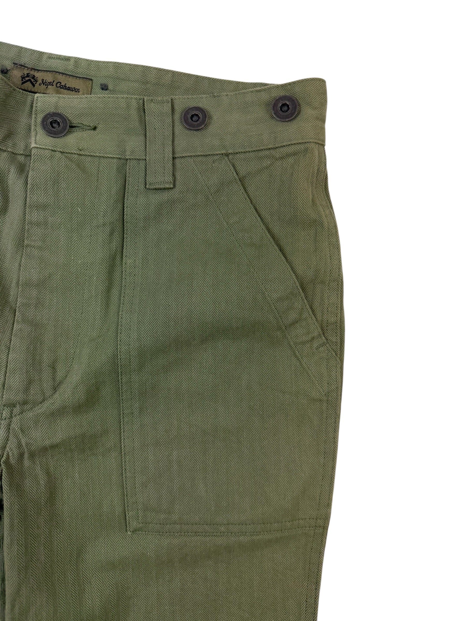 Nigel Cabourn Mainline Herringbone Utility Shorts
