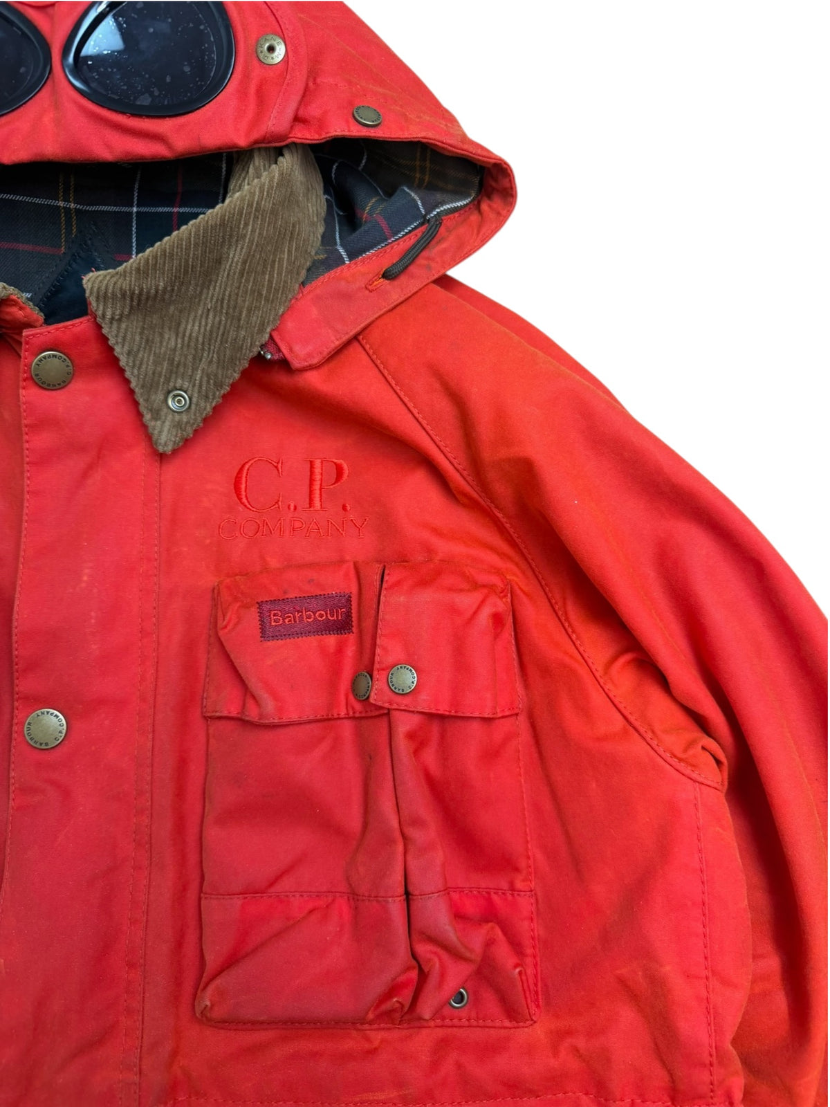 Barbour x C.P. Company Creel Waxed Goggle Jacket