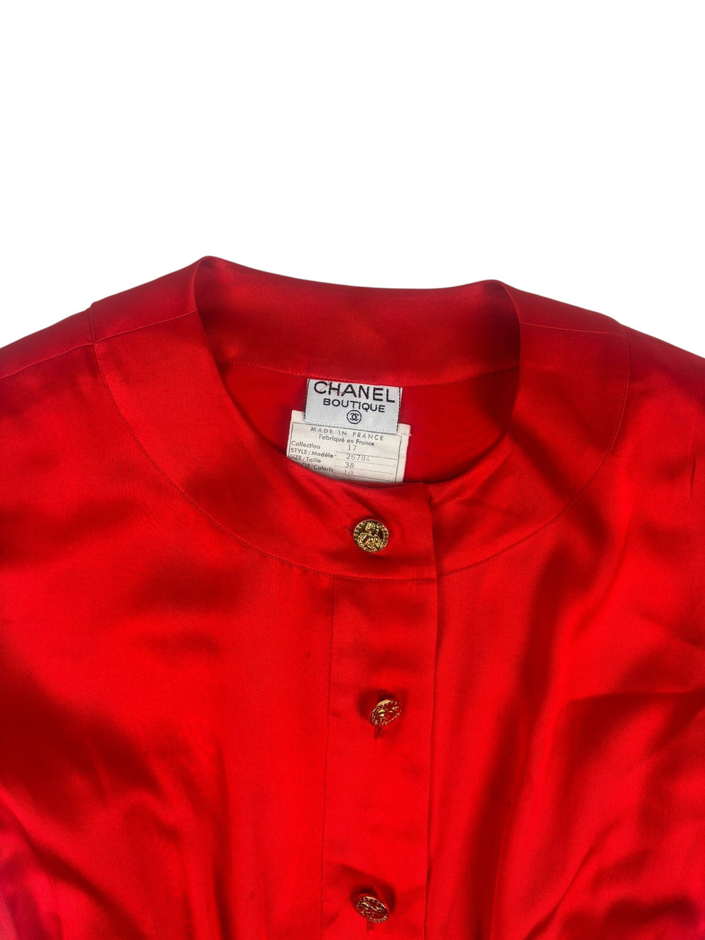 Chanel Boutique Spring / 1983 Silk Blouse, Trouser & Belt Set